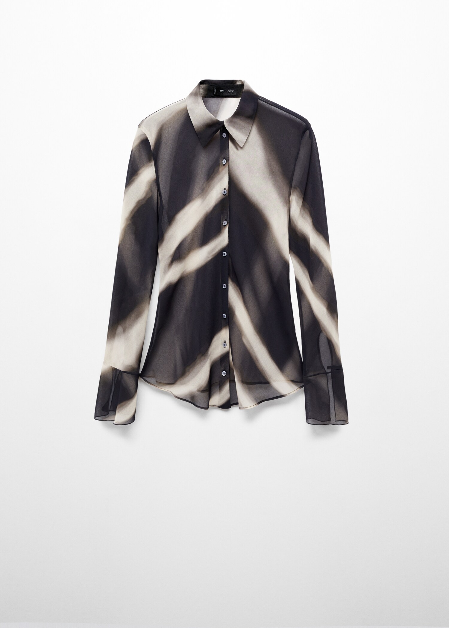 Semi-transparent printed shirt - Article without model