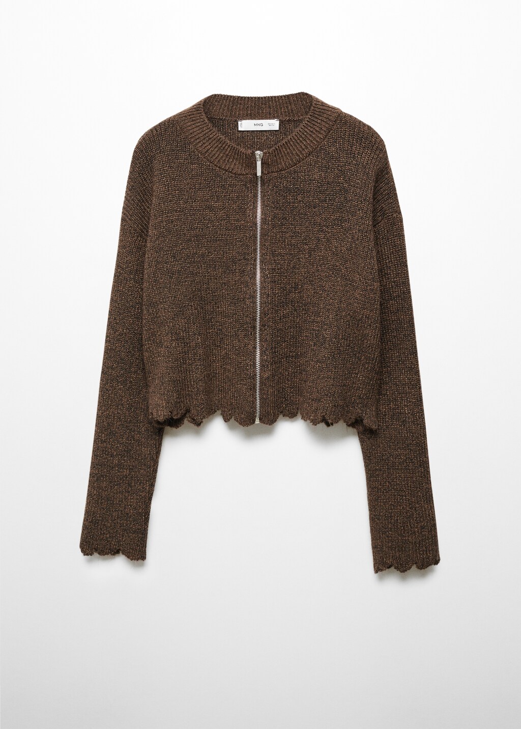 Zipped knit cardigan - Women | MANGO OUTLET USA Zipped knit cardigan - Women | MANGO OUTLET USA