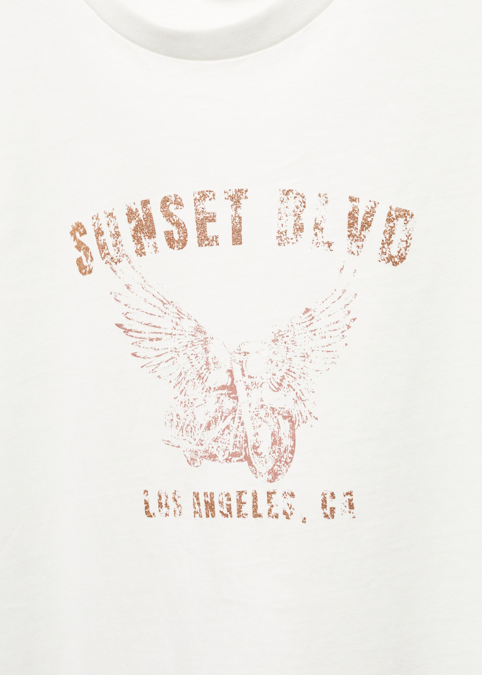 Printed message T-shirt - Details of the article 8, Off White. Ref: 67065143-00.