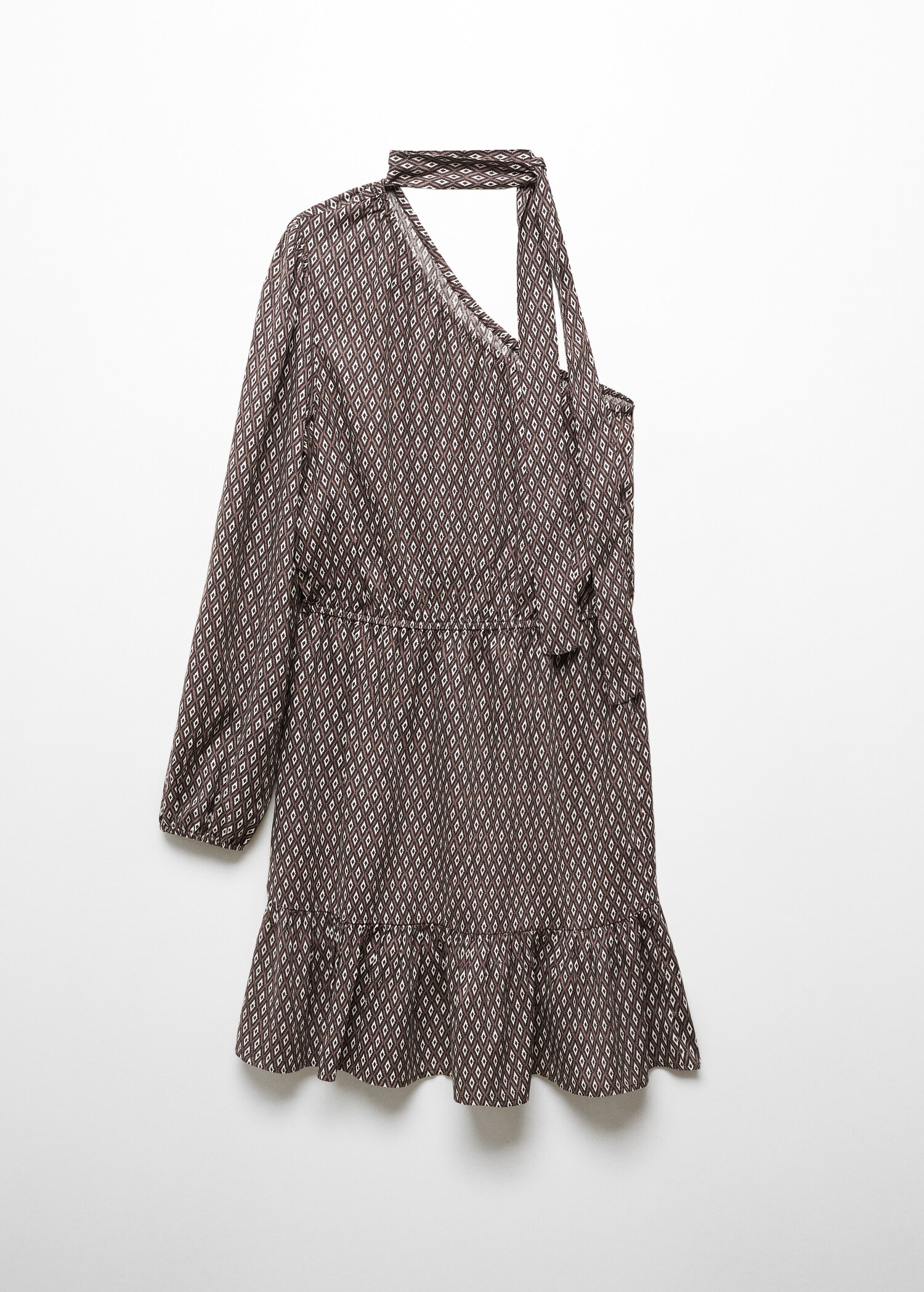 Printed asymmetrical dress - Article without model