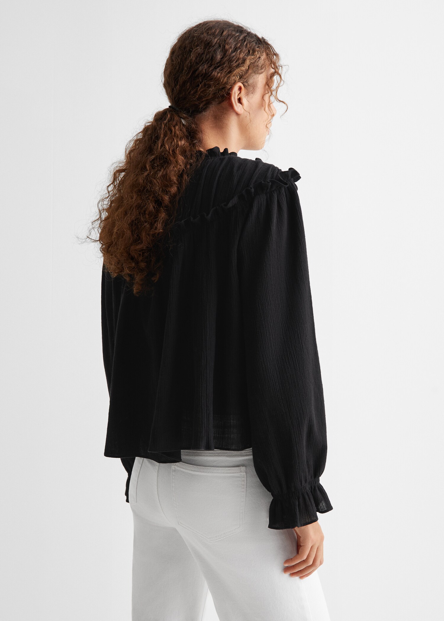 Blusa algodón volantes - Reverso del artículo