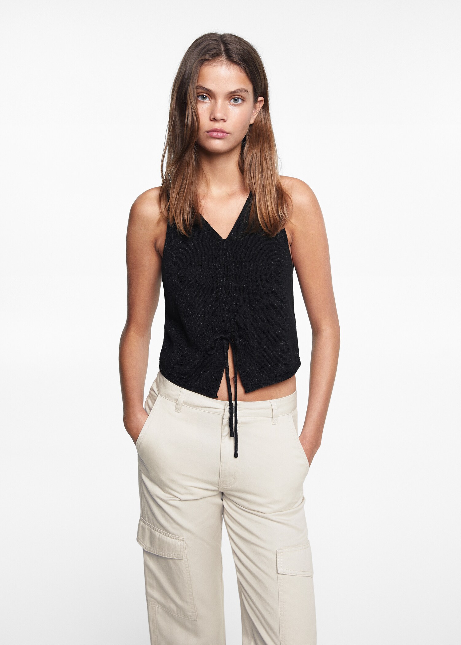 Glossed-effect top - Medium plane