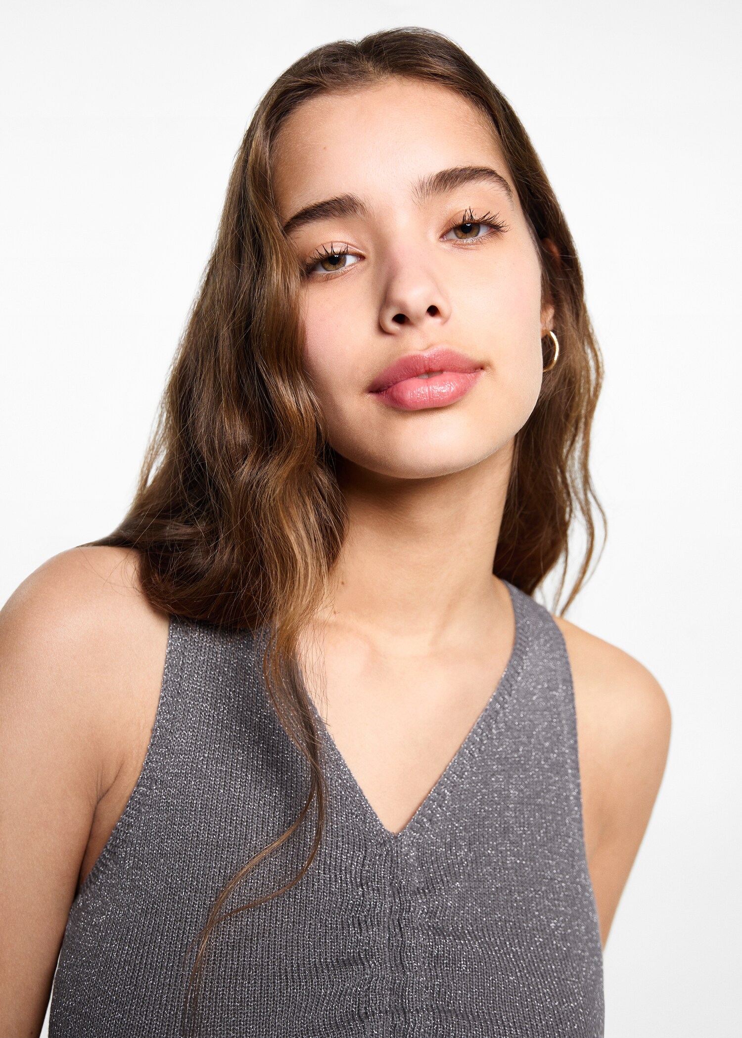 Glossed-effect top - Details of the article 1