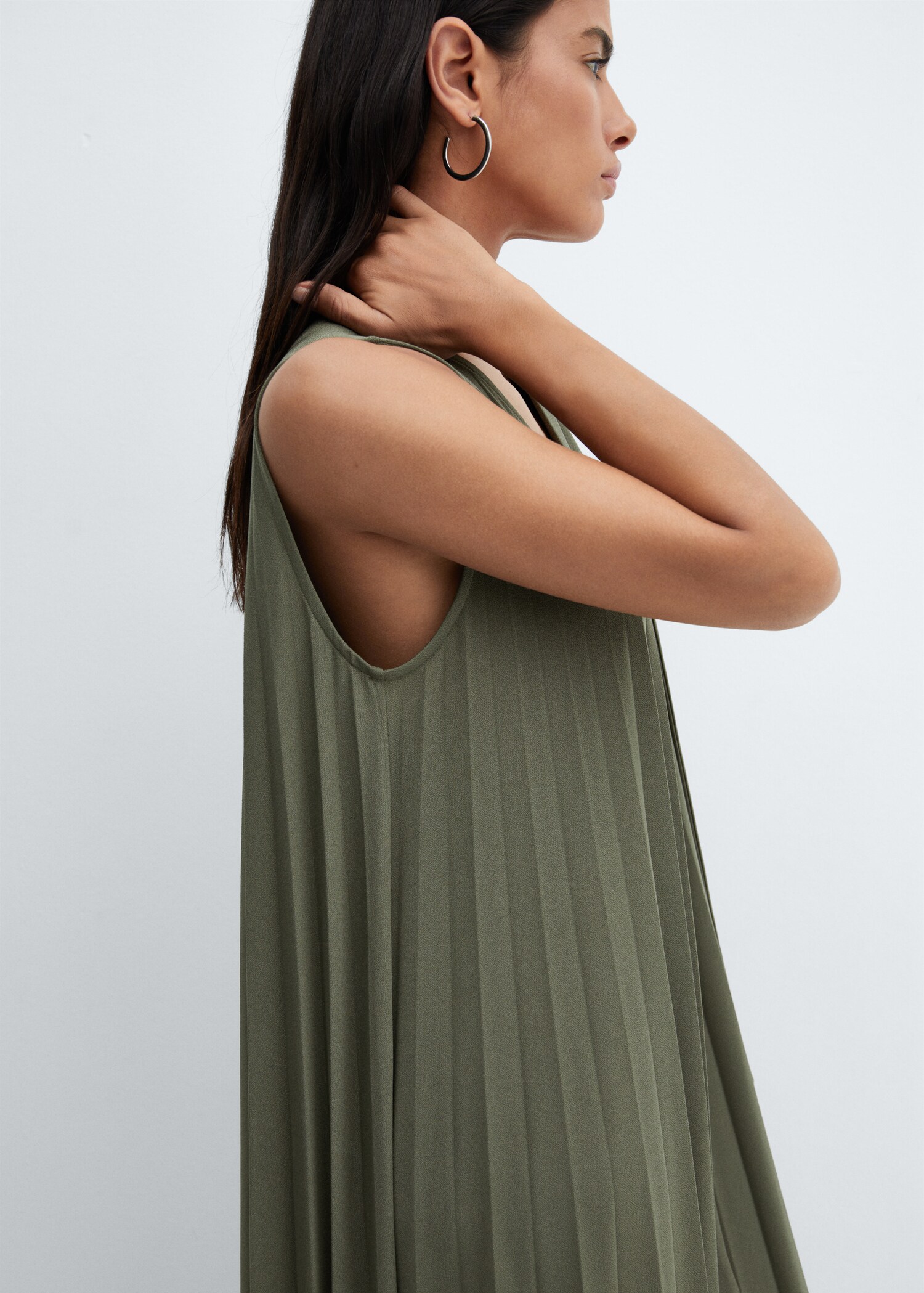 Vestido midi plisado - Detalle del artículo 2