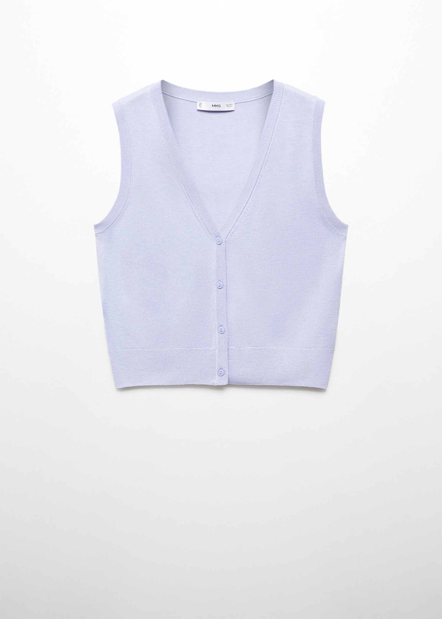 Knitted gilet with buttons - Article without model