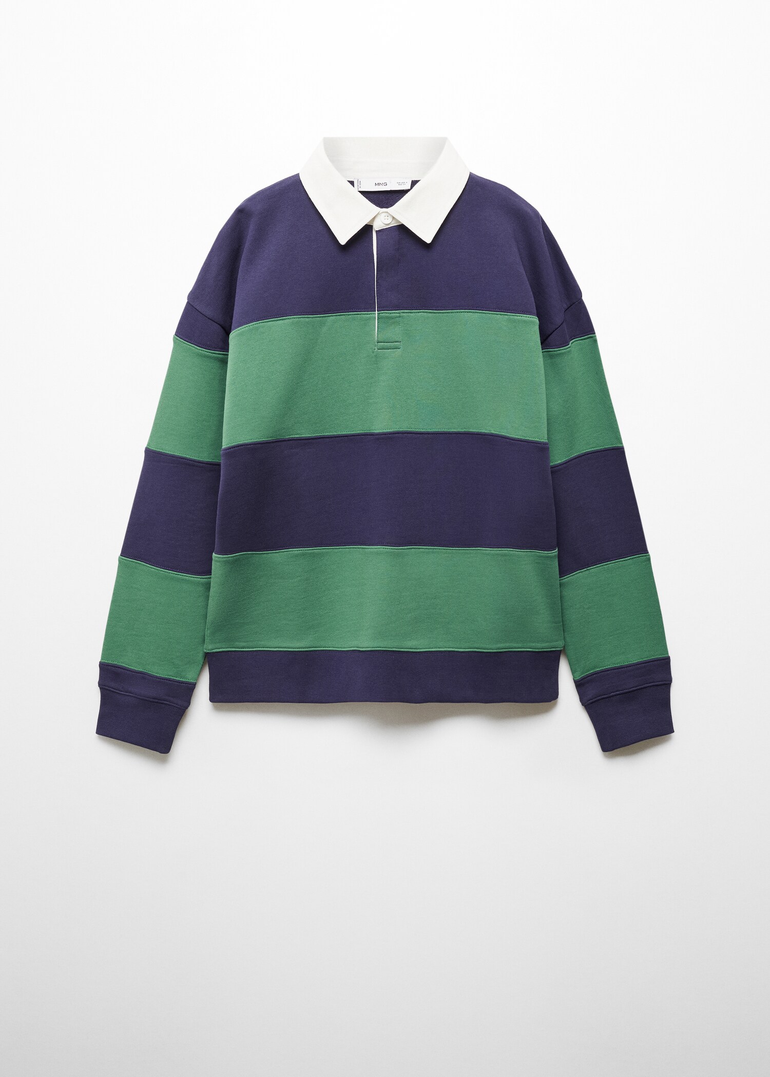 Striped cotton polo shirt - Article without model
