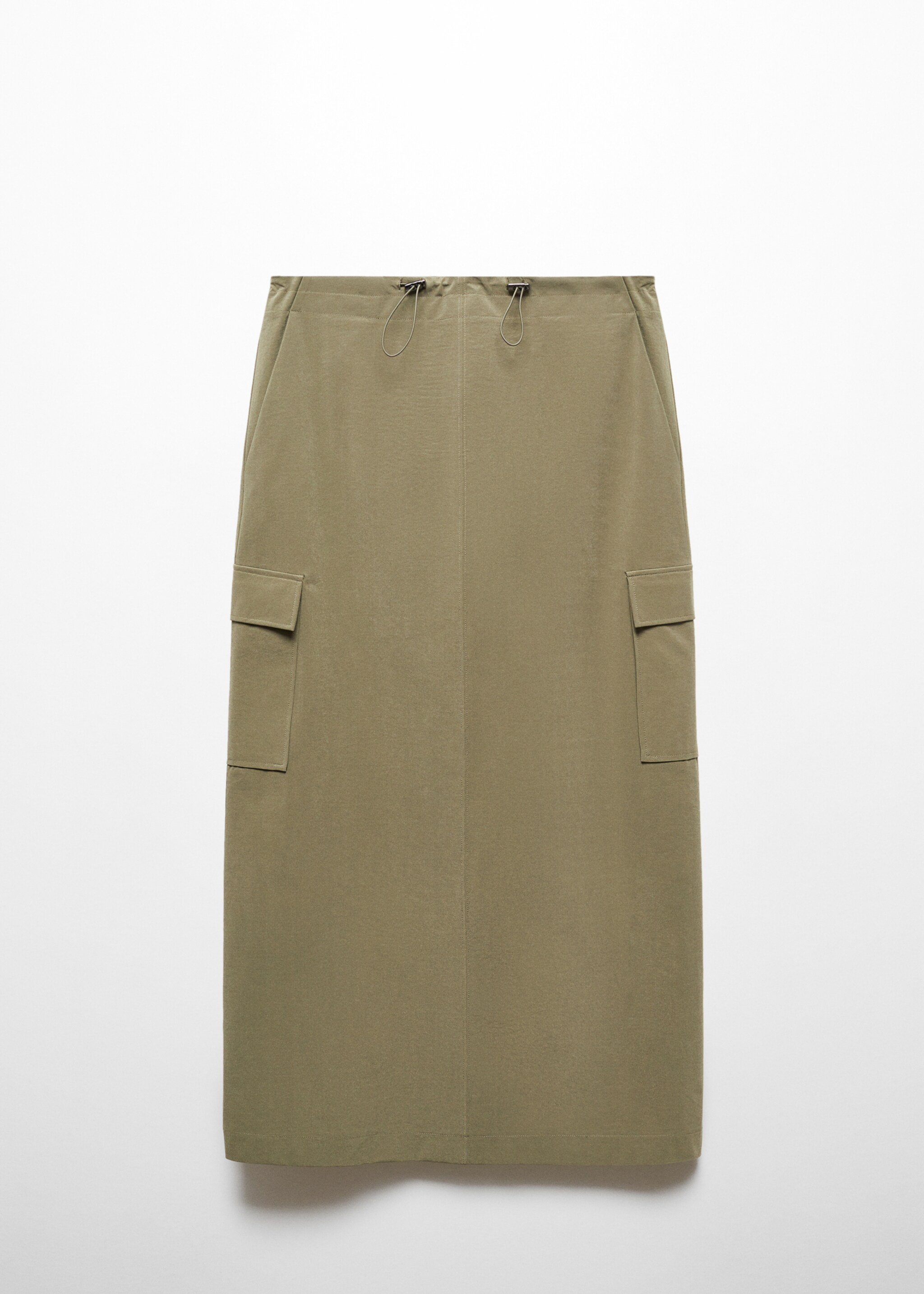 Midi-skirt with cargo pockets - Article without model, Khaki. Ref: 67065750-00.