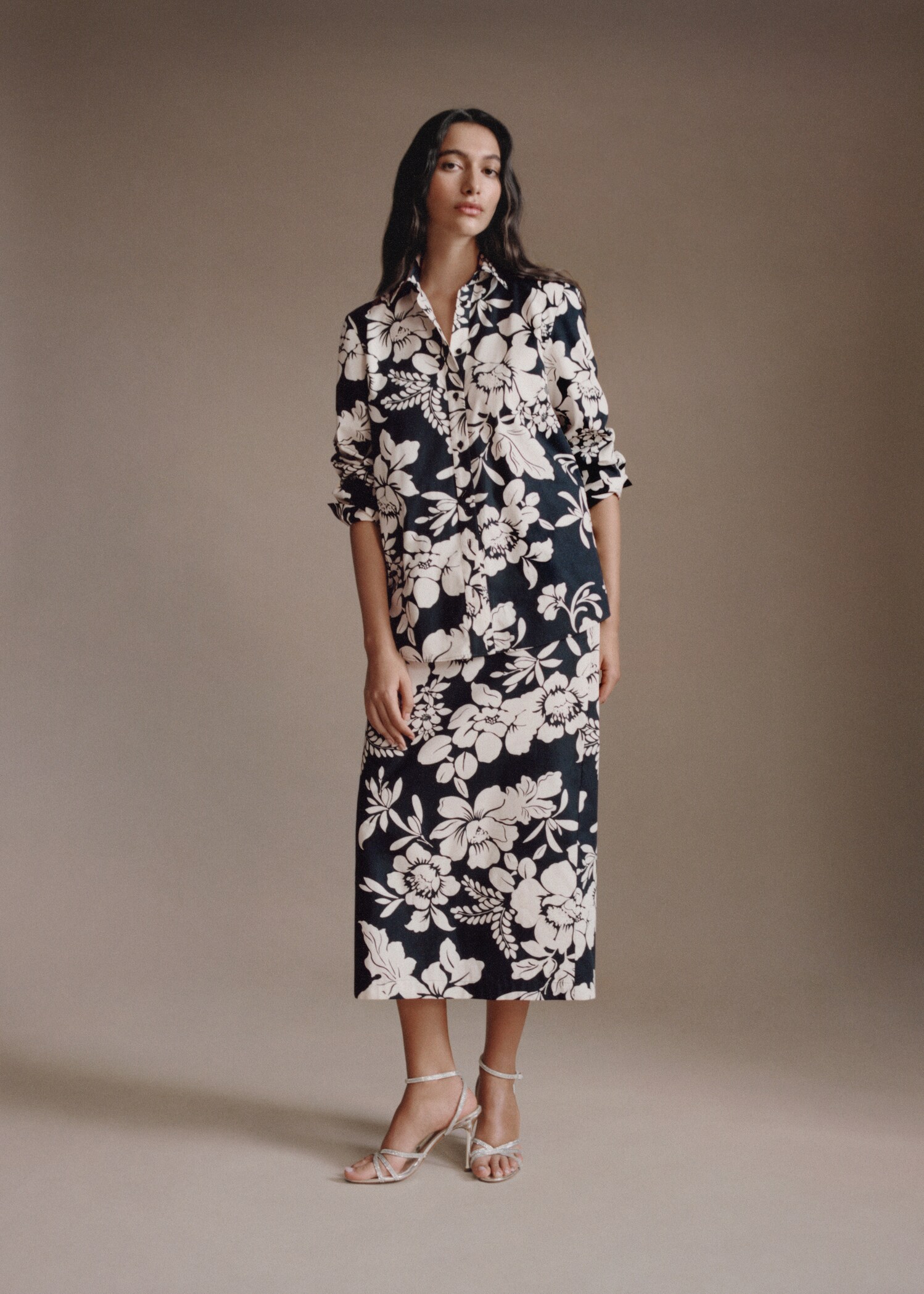 Floral long skirt - Details of the article 7