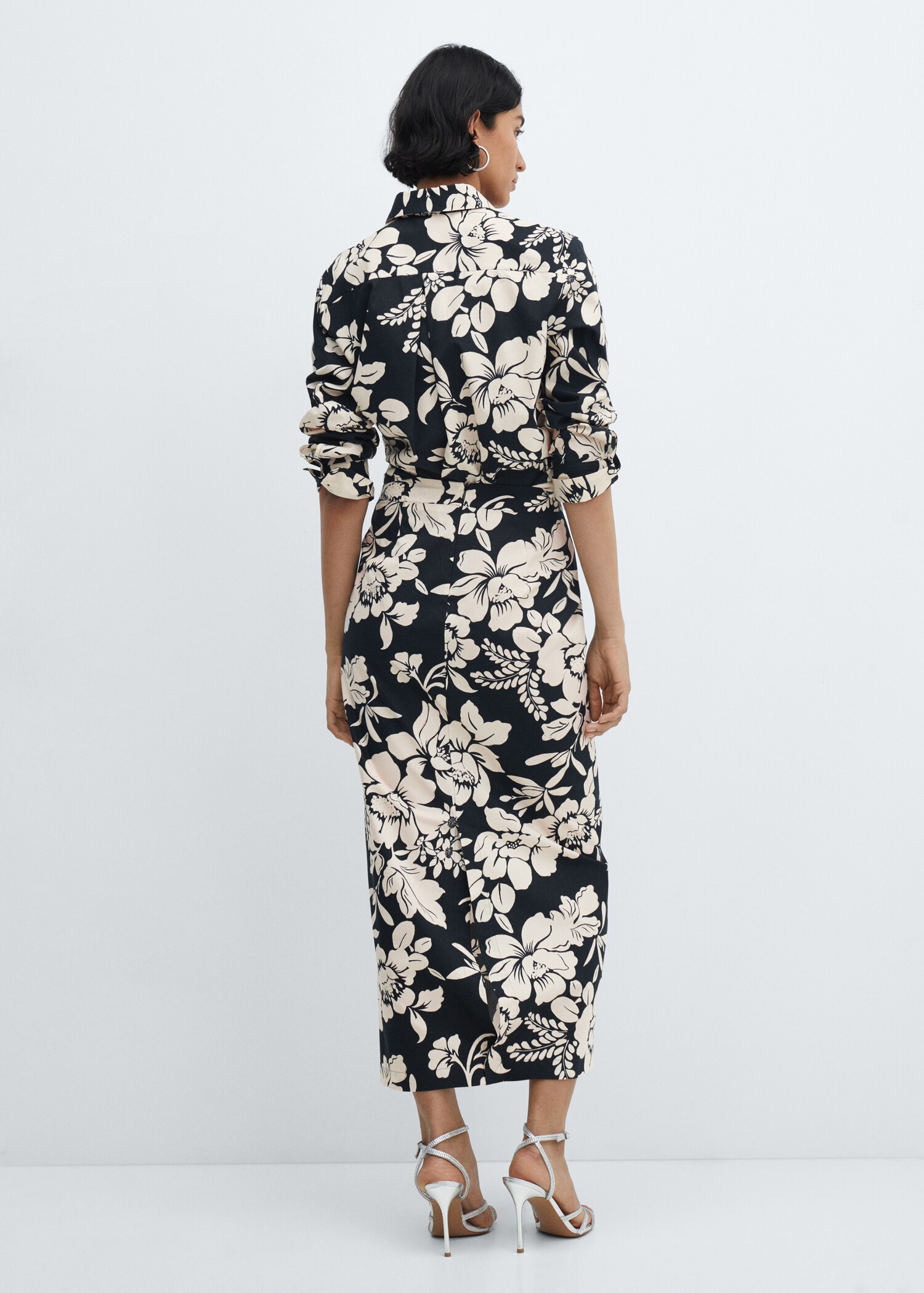 Floral long skirt - Reverse of the article
