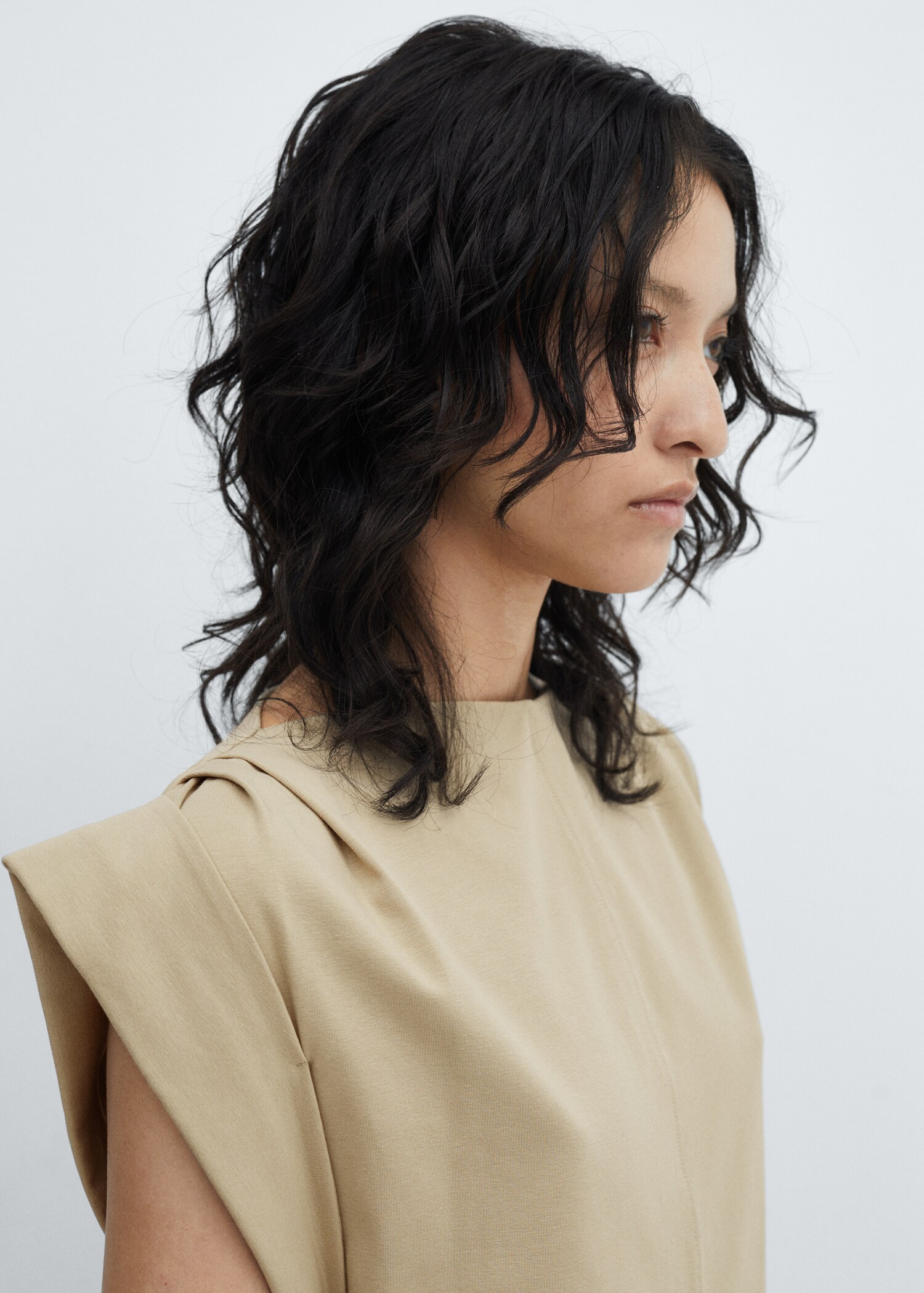 Robe maille manches à revers - Détail de l'article 1