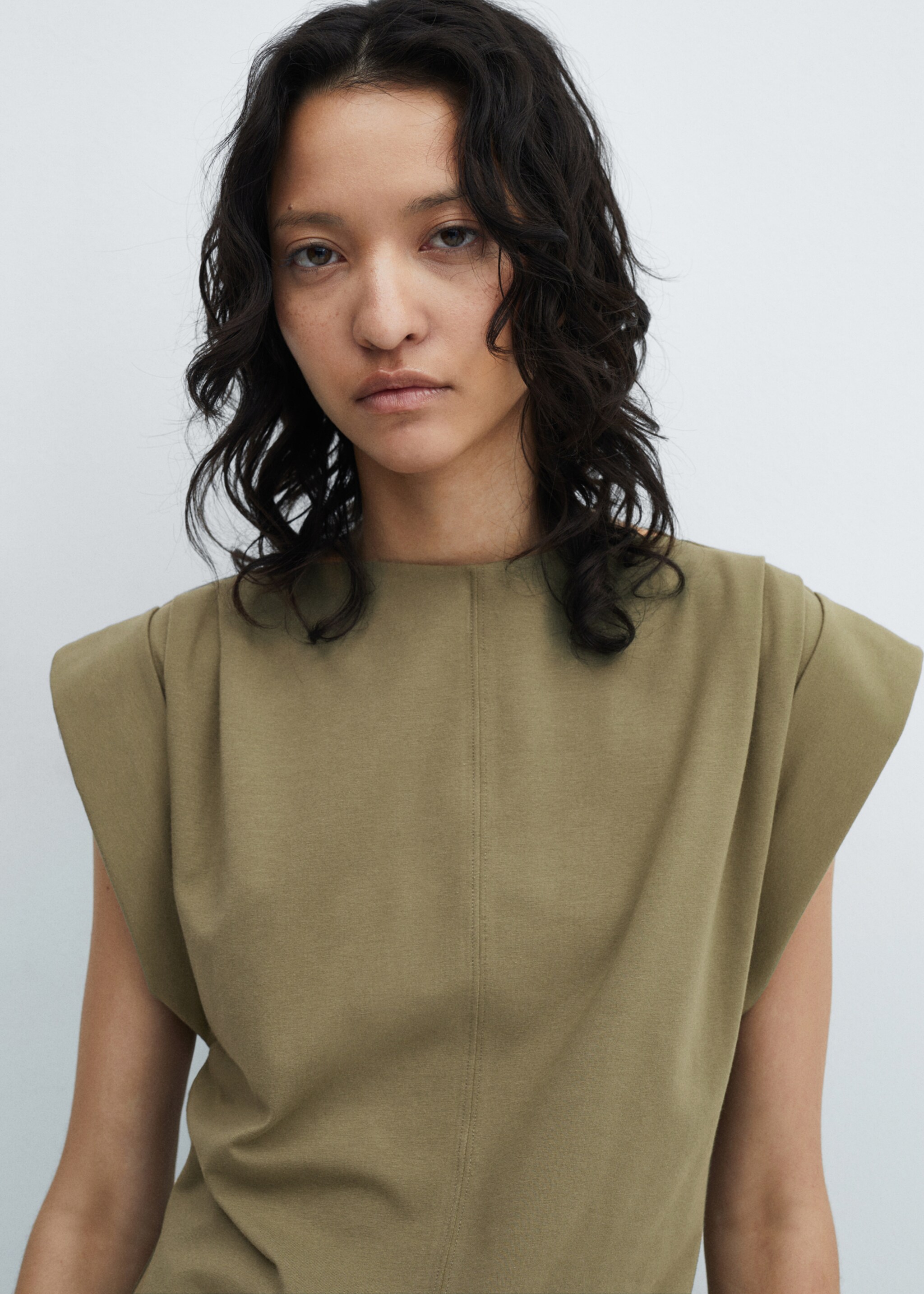 Robe maille manches à revers - Détail de l'article 1