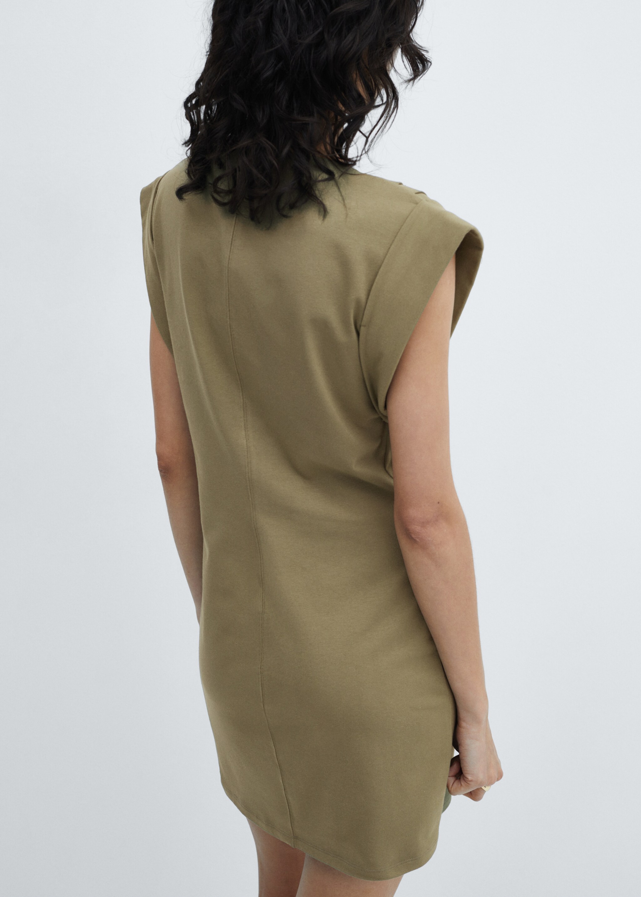 Robe maille manches à revers - Verso de l’article
