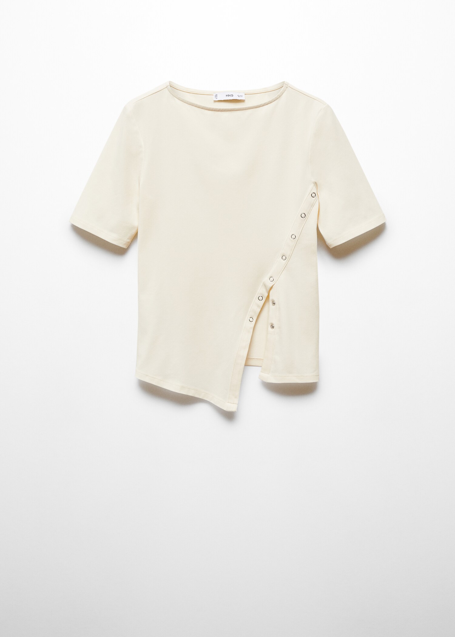 Baumwoll-T-Shirt mit Schlitz - Artikel ohne Model