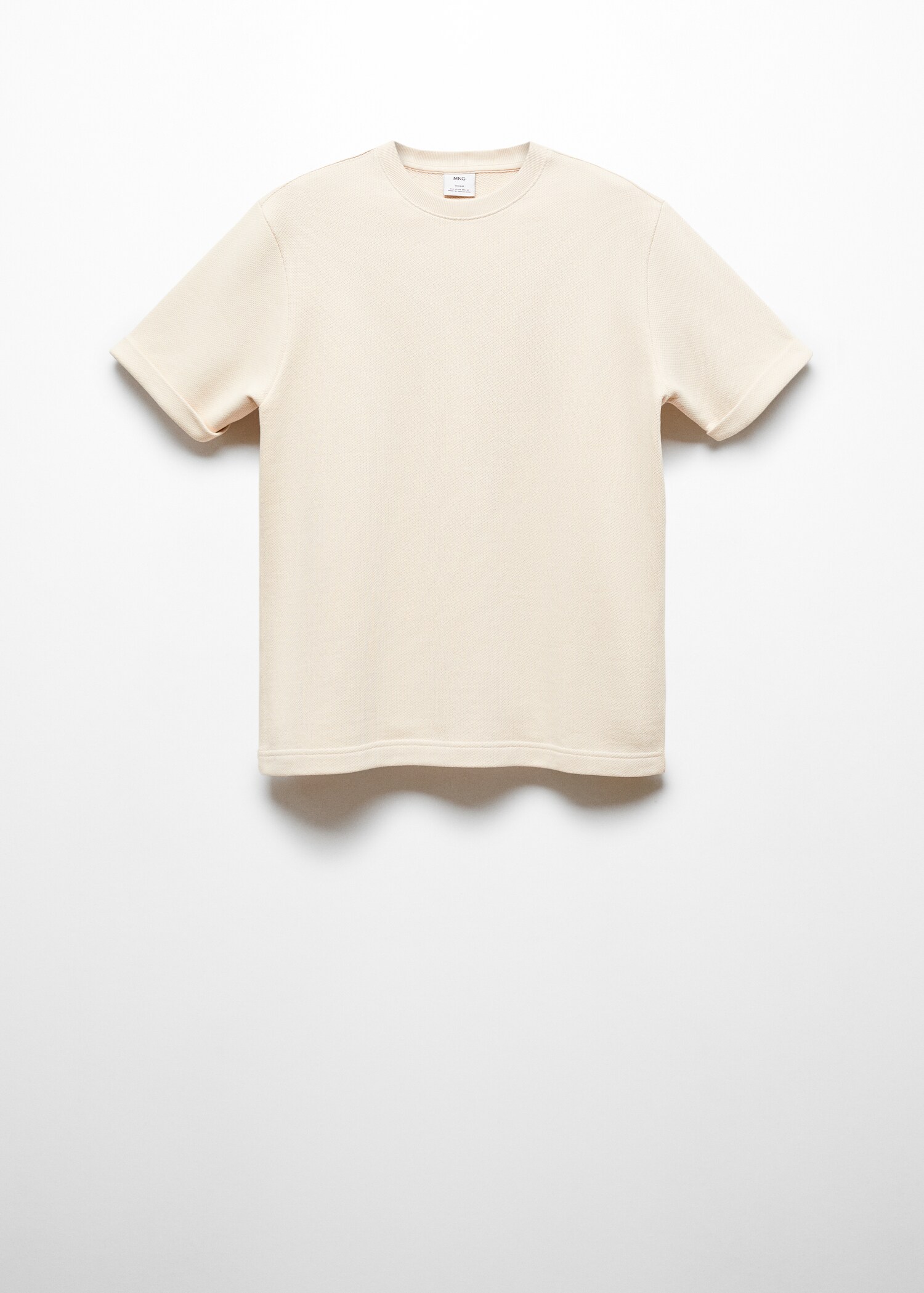 T-shirt coton structuré - Article sans modèle