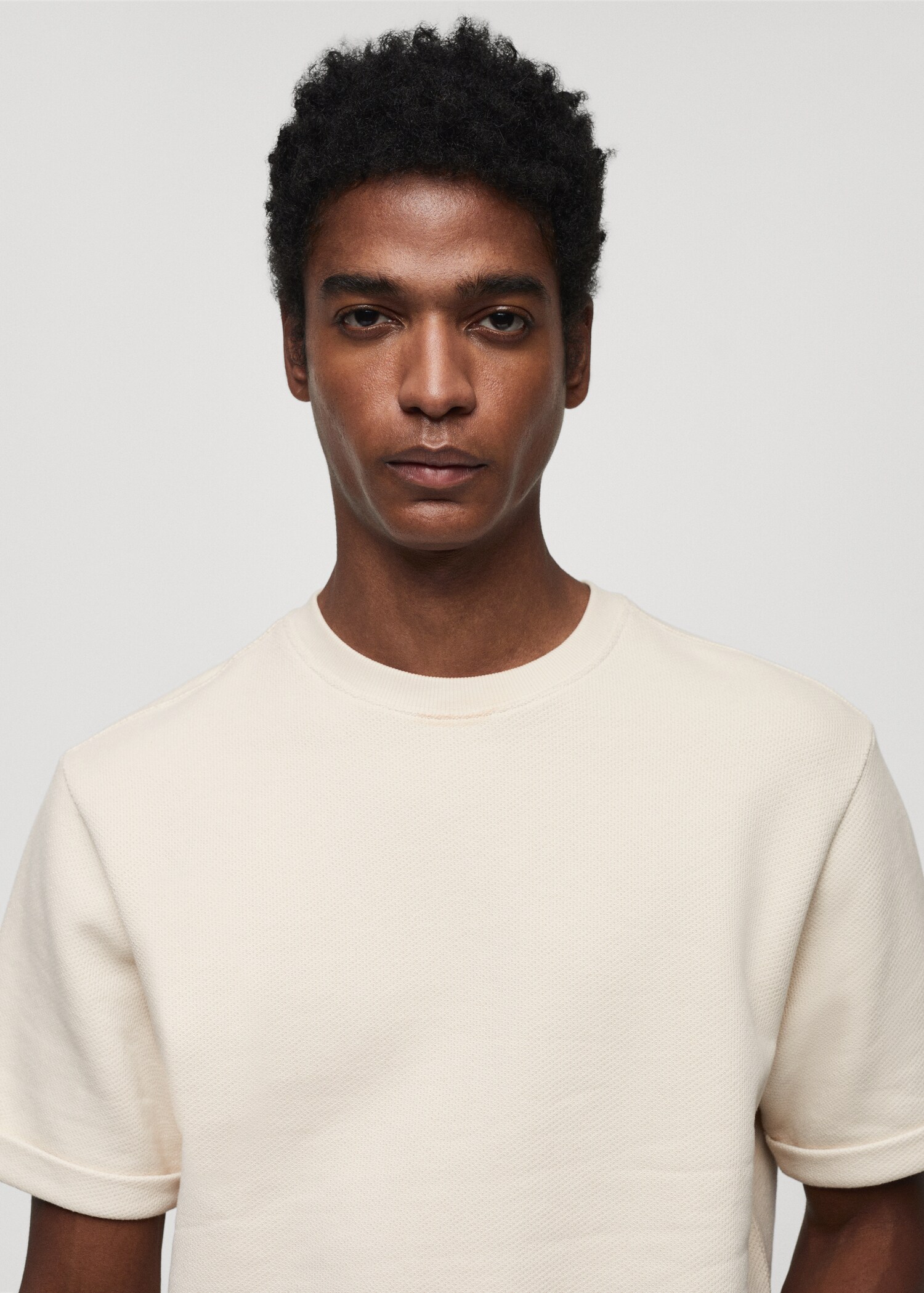 T-shirt coton structuré - Détail de l'article 1