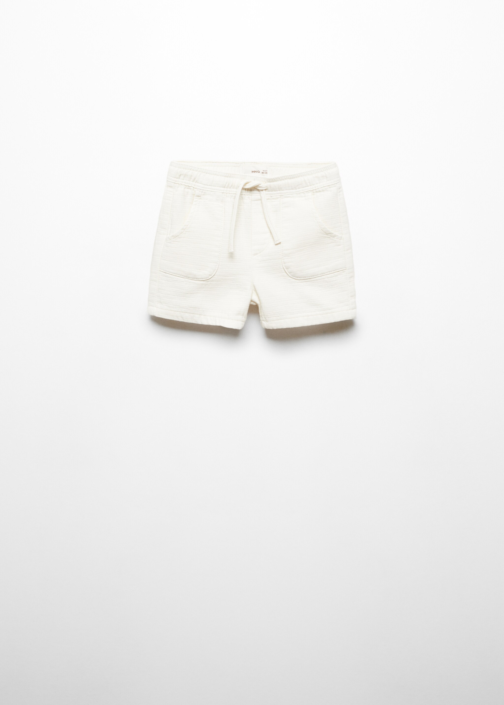 Cotton shorts with elastic waist - Article without model