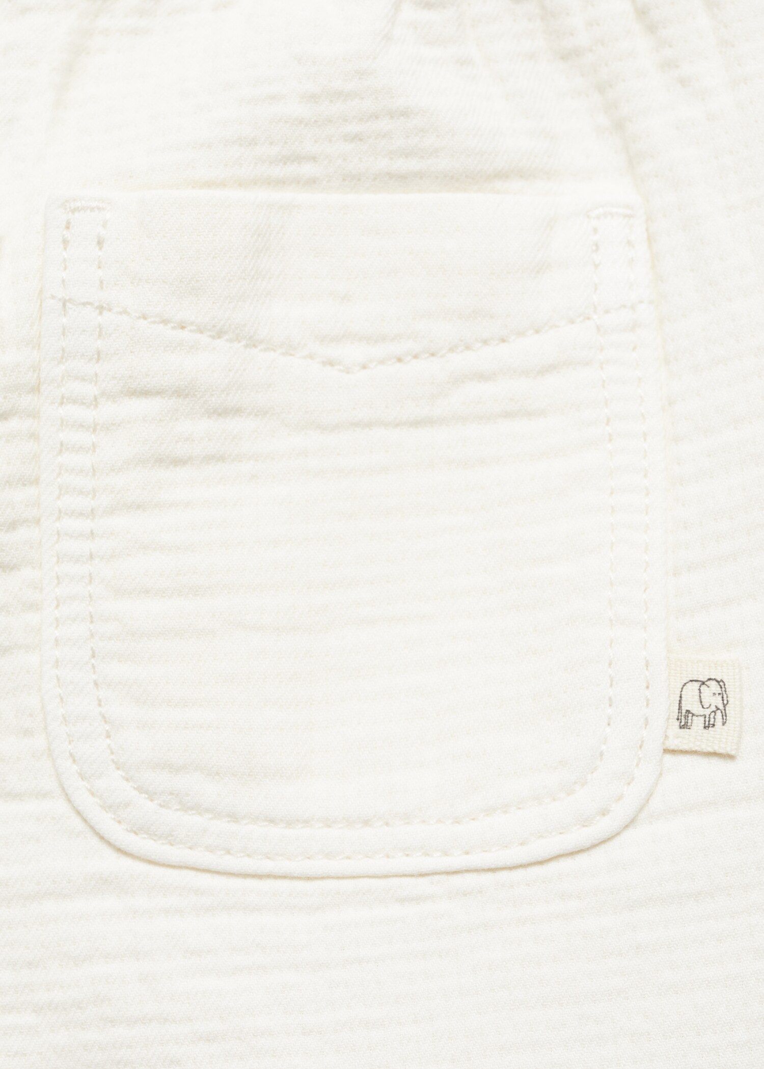 Bermuda coton taille élastique - Détail de l'article 0