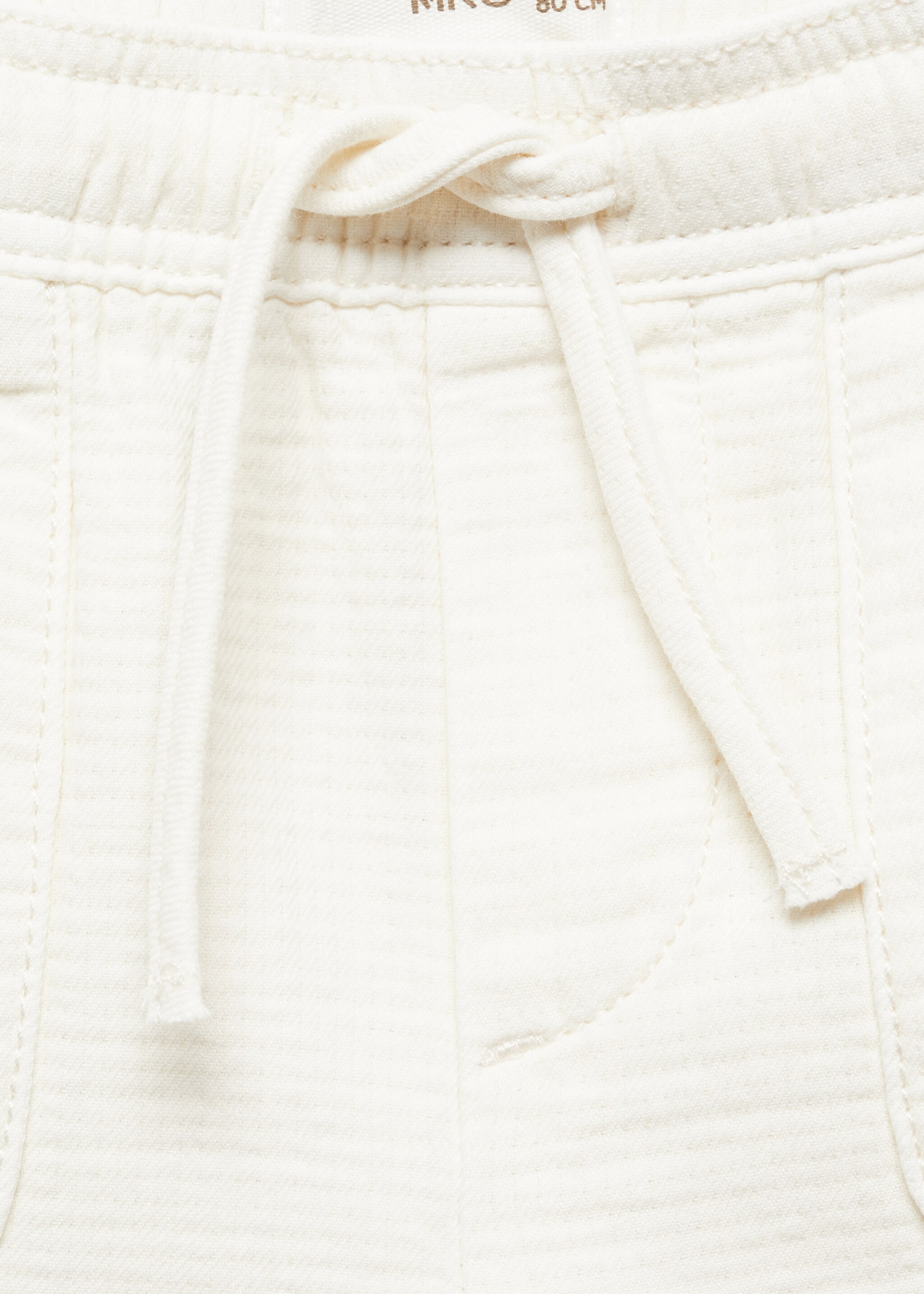 Cotton shorts with elastic waist - Details of the article 8