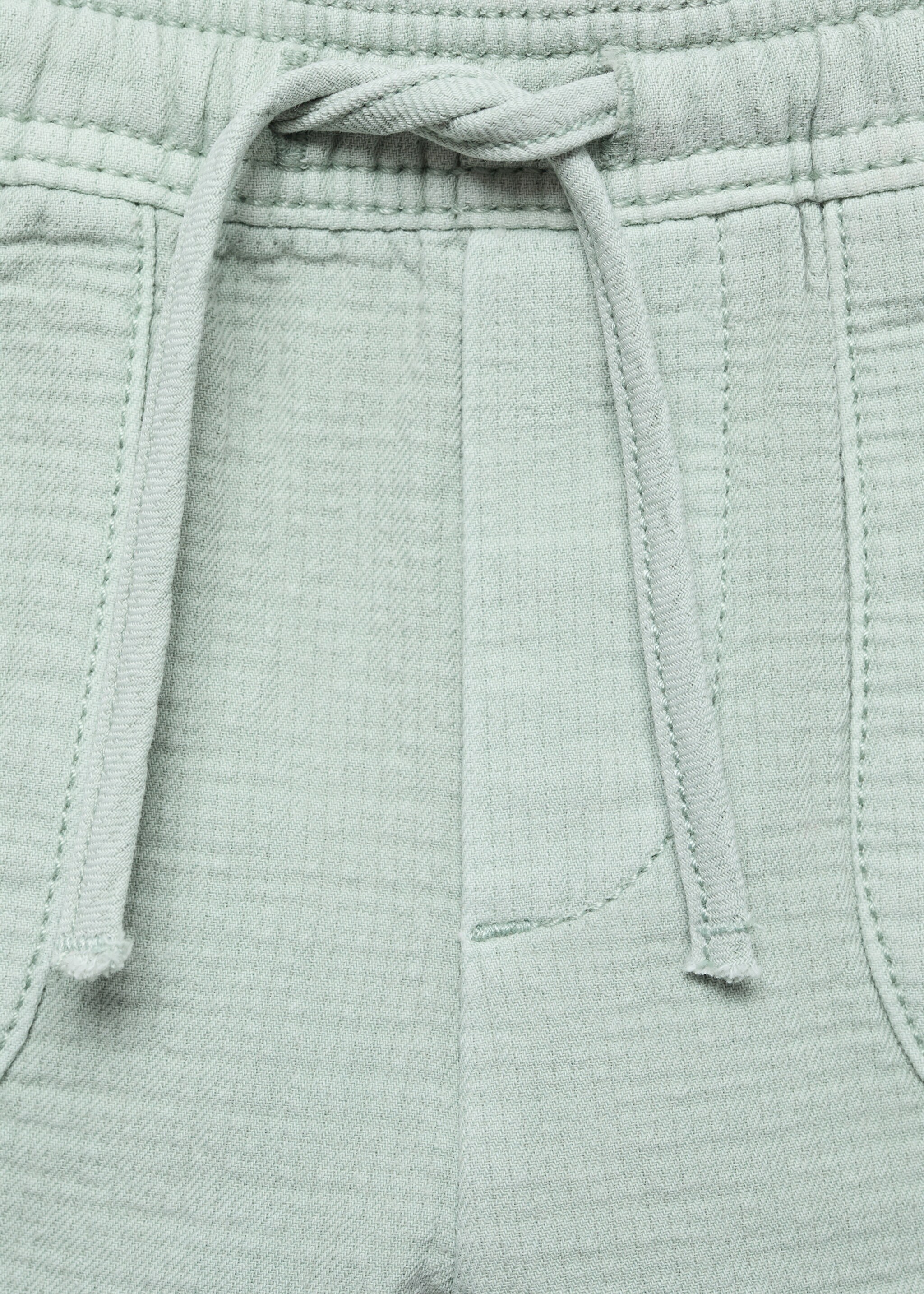 Cotton shorts with elastic waist - Details of the article 8