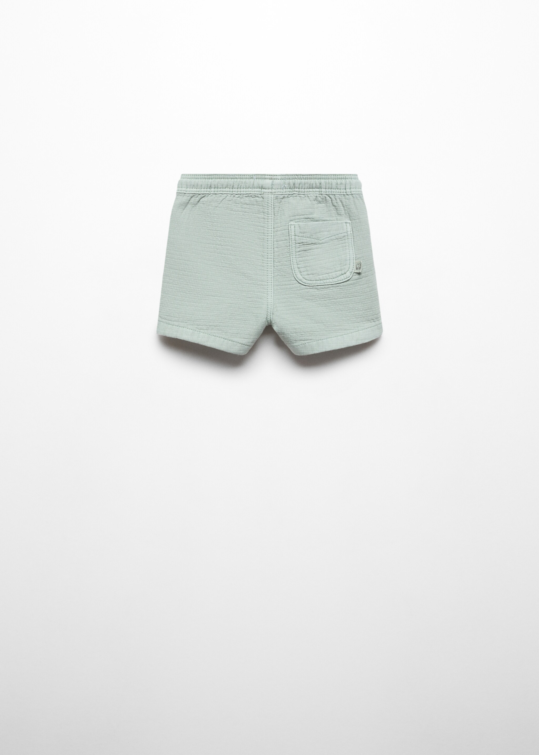 Cotton shorts with elastic waist - Reverse of the article