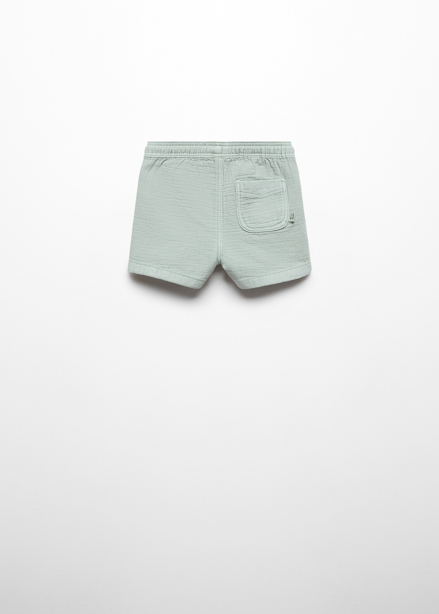 Bermuda coton taille élastique - Verso de l’article