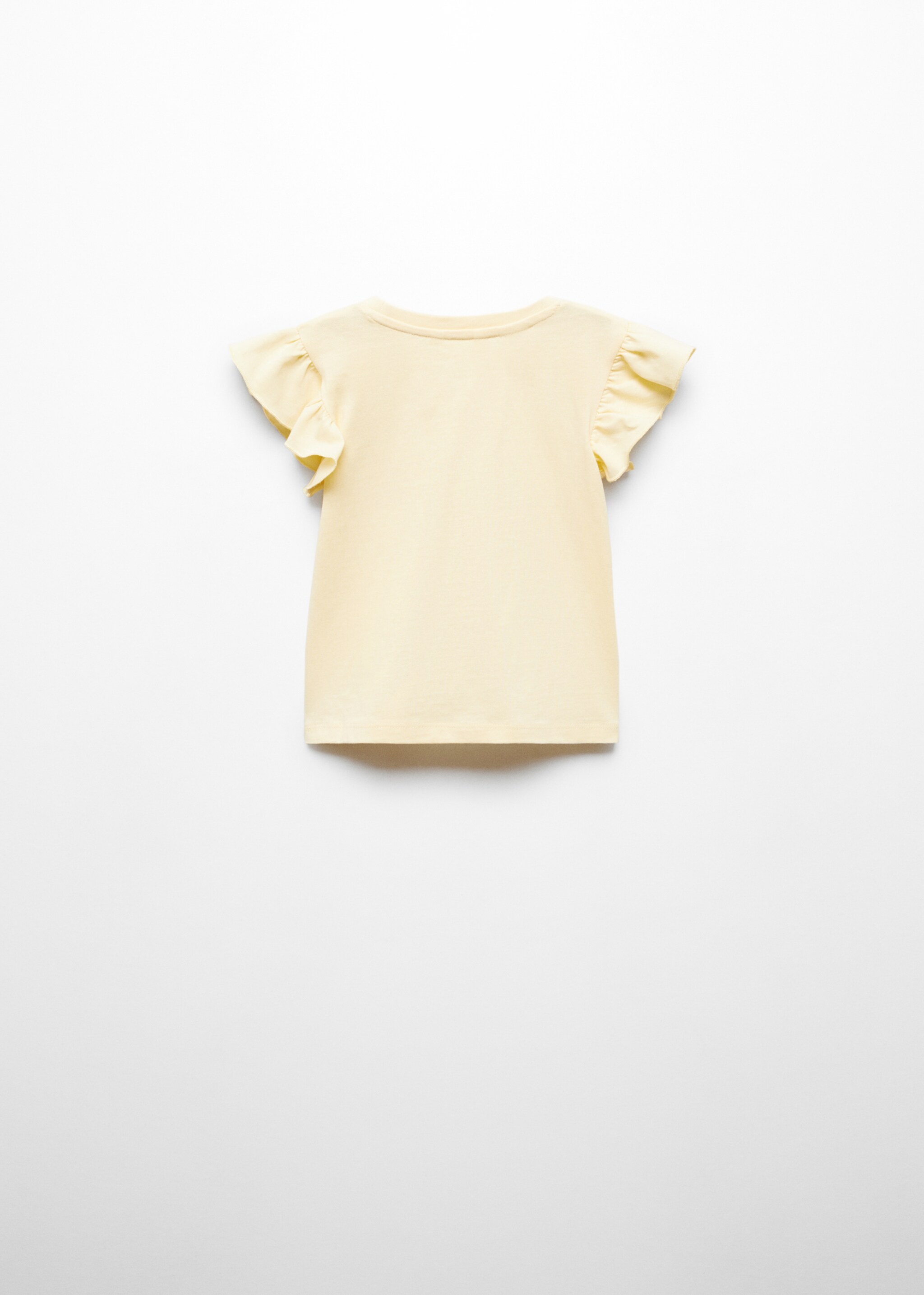 Ruffled printed t-shirt - Reverse of the article