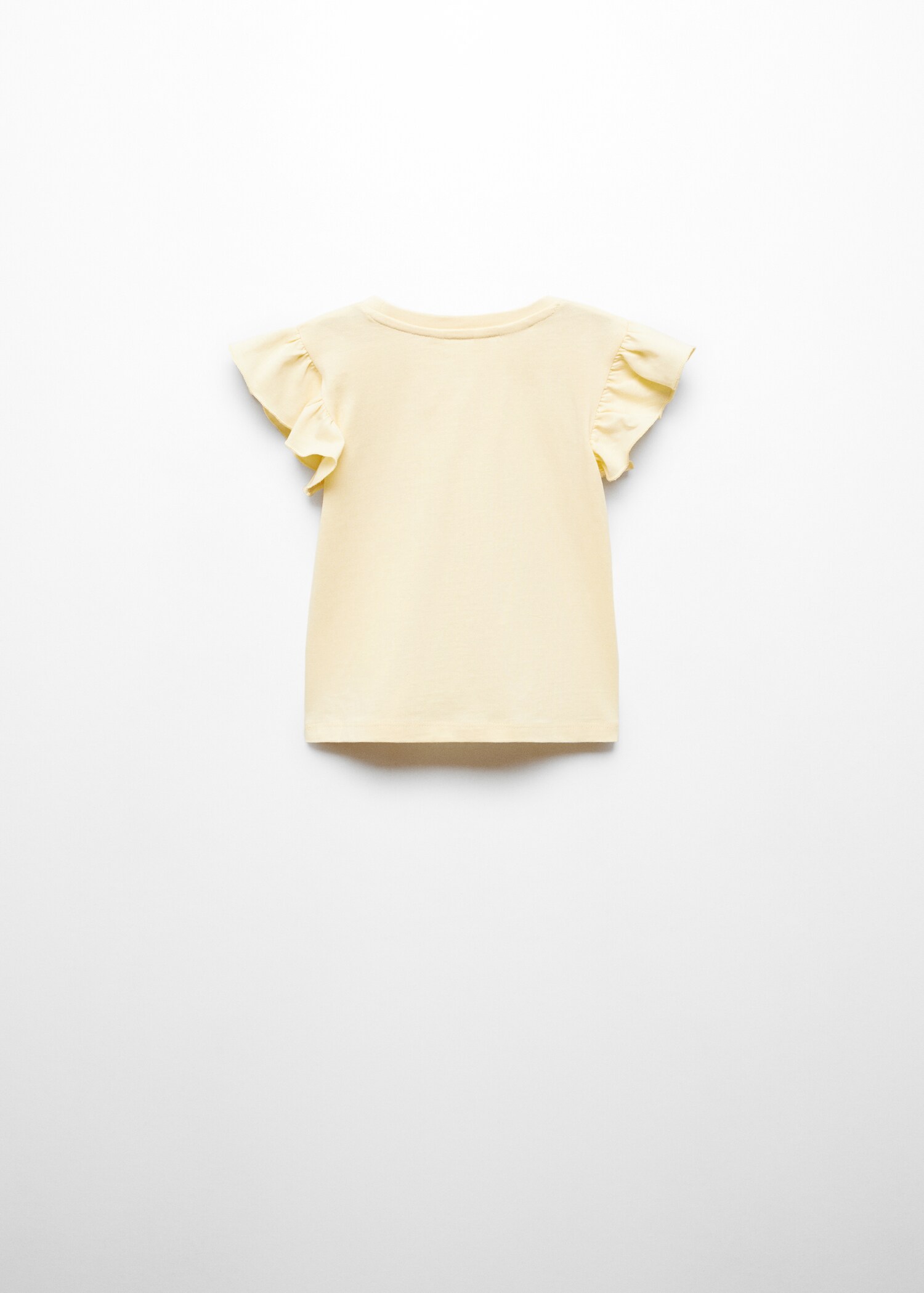 Ruffled printed t-shirt - Reverse of the article