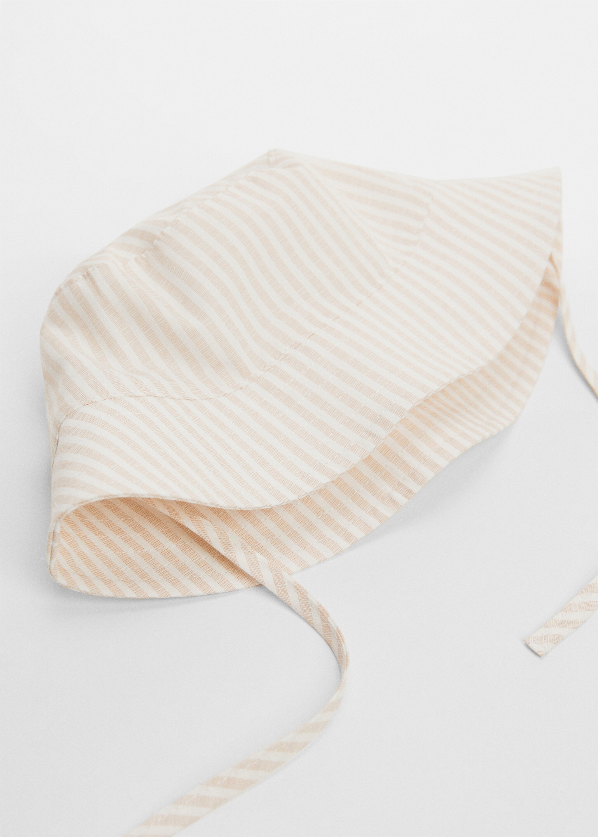 Kapelusz rybacki z paski - Szczegóły artykułu 2, Piaskowy. Ref: 67066007-00.