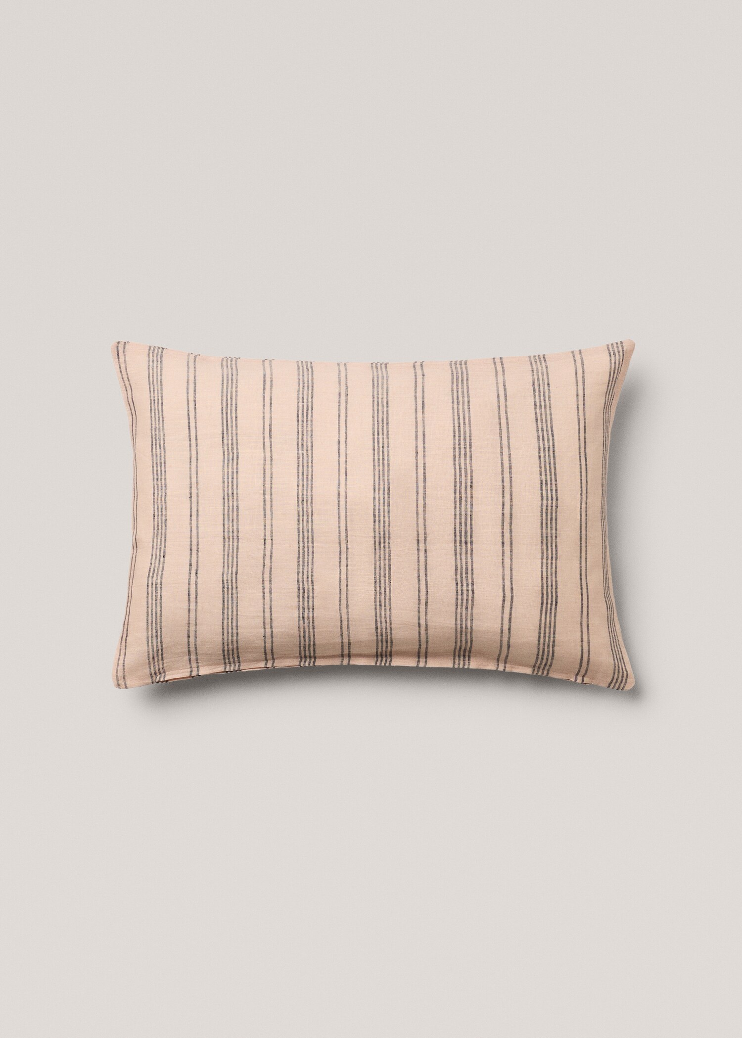 Housse de coussin 100 % lin rayures 40x60 cm - Article sans modèle