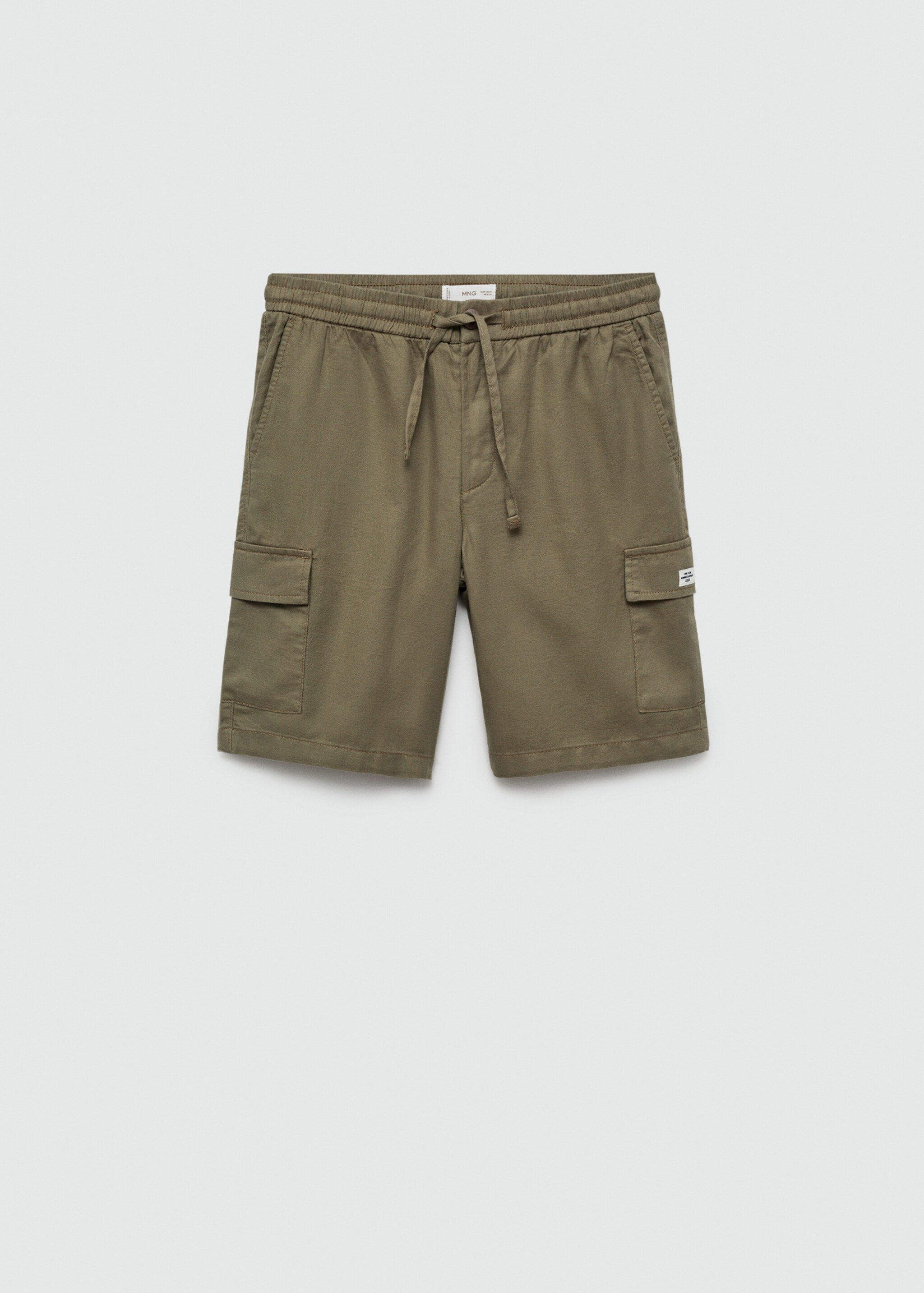 Bermudas lino bolsillos cargo - Artículo sin modelo