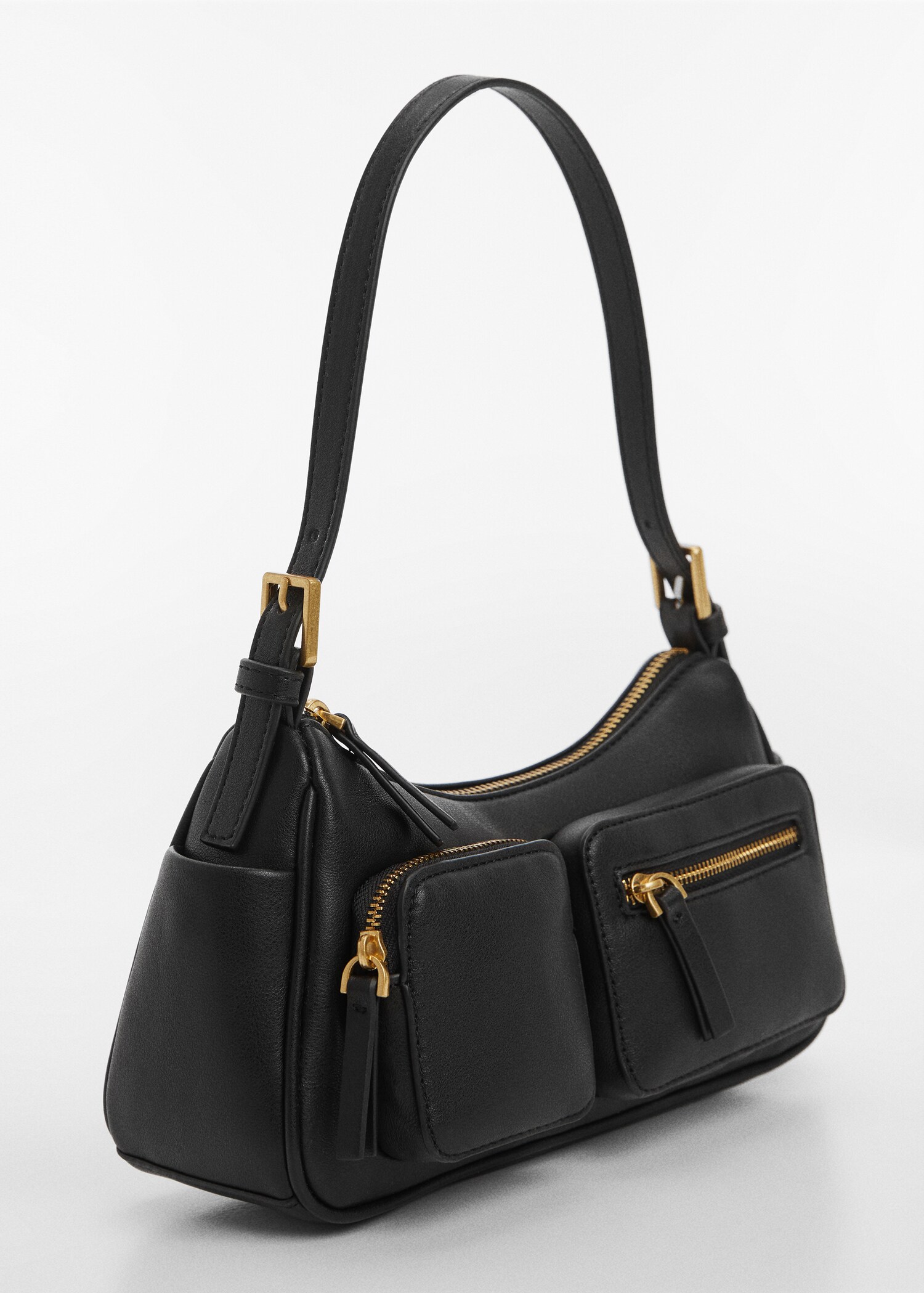 Shoulder bag with pockets - Medium plane