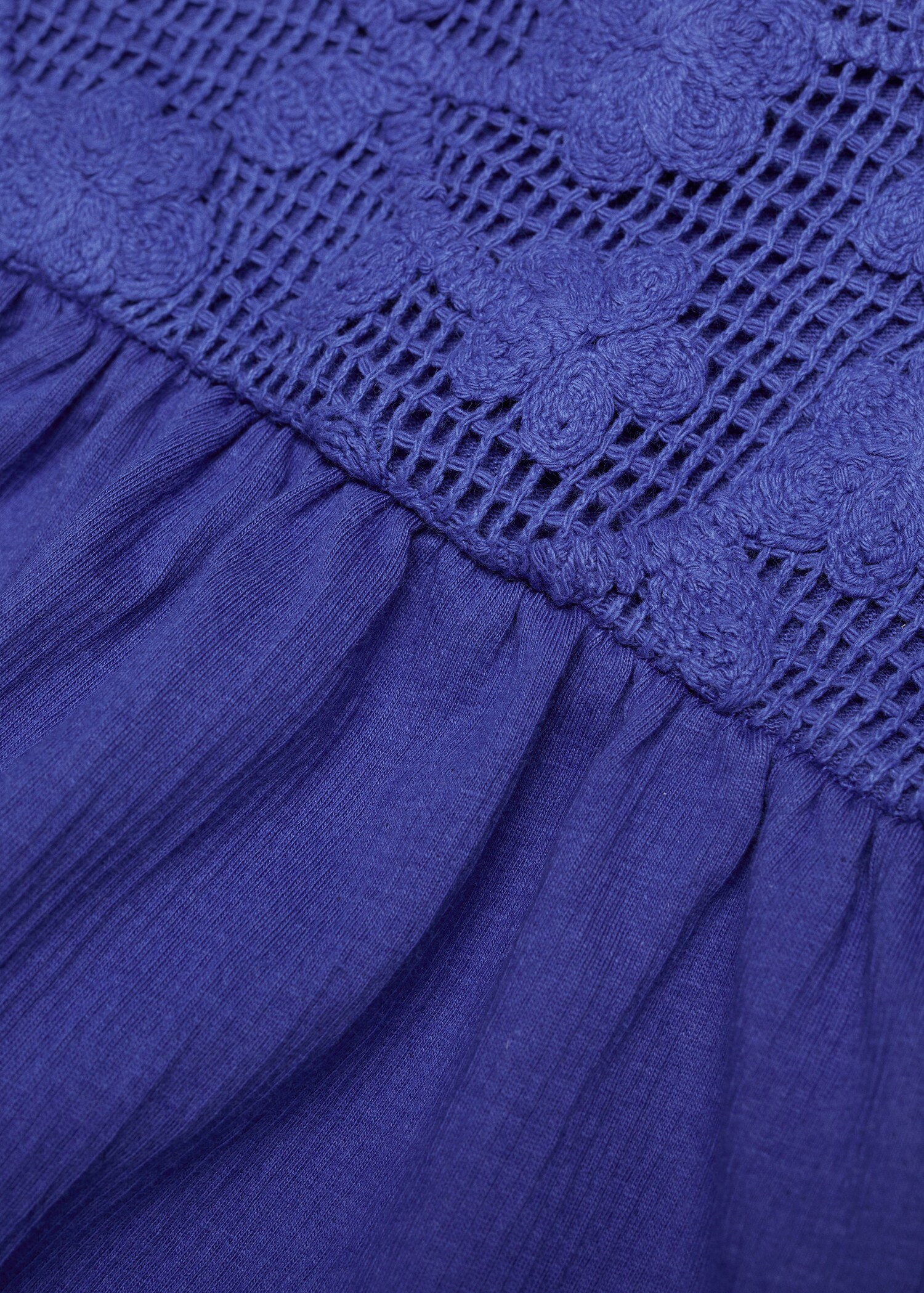Frills embroidered dress - Details of the article 0