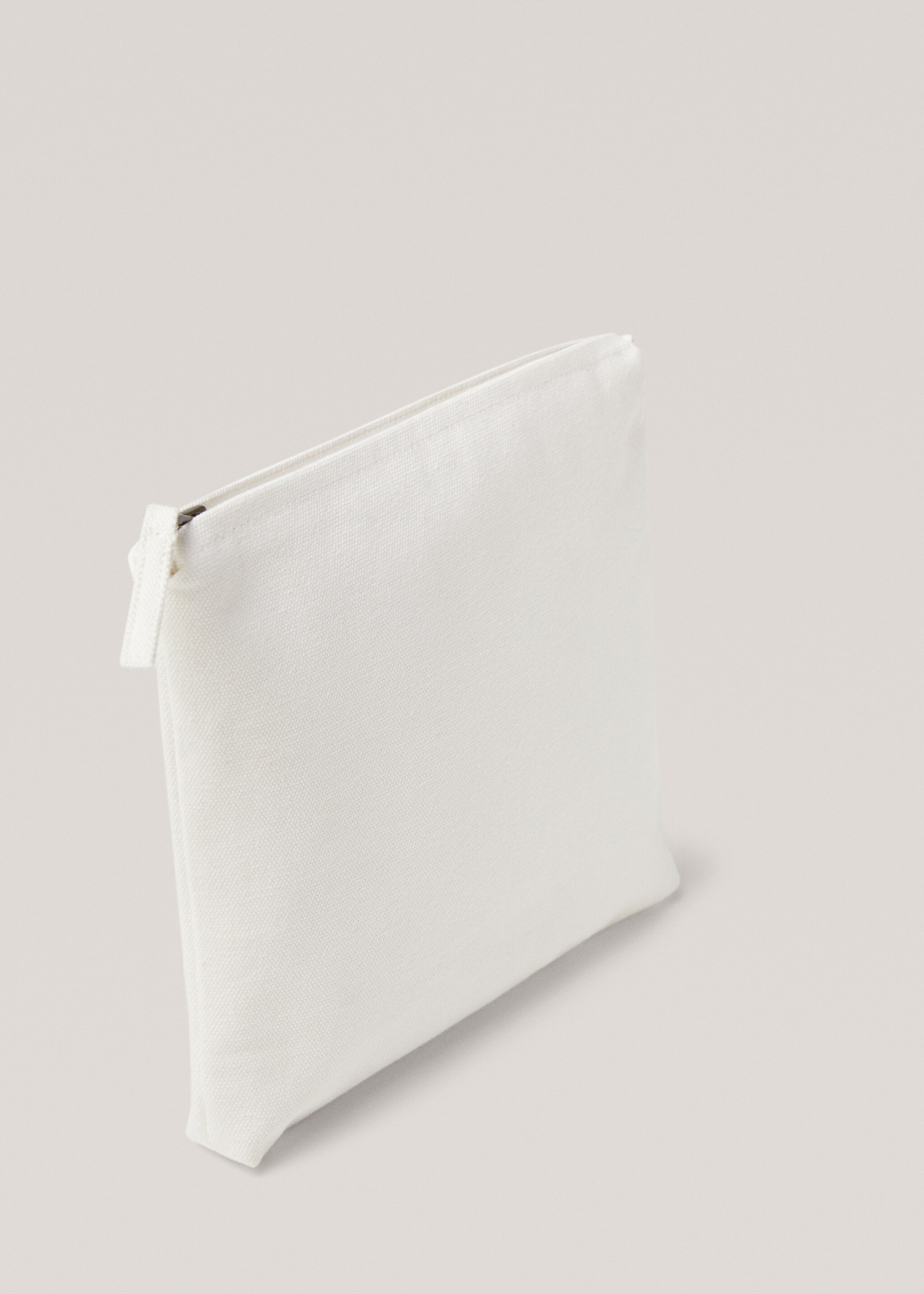 Striped cotton makeup bag - Details of the article 1
