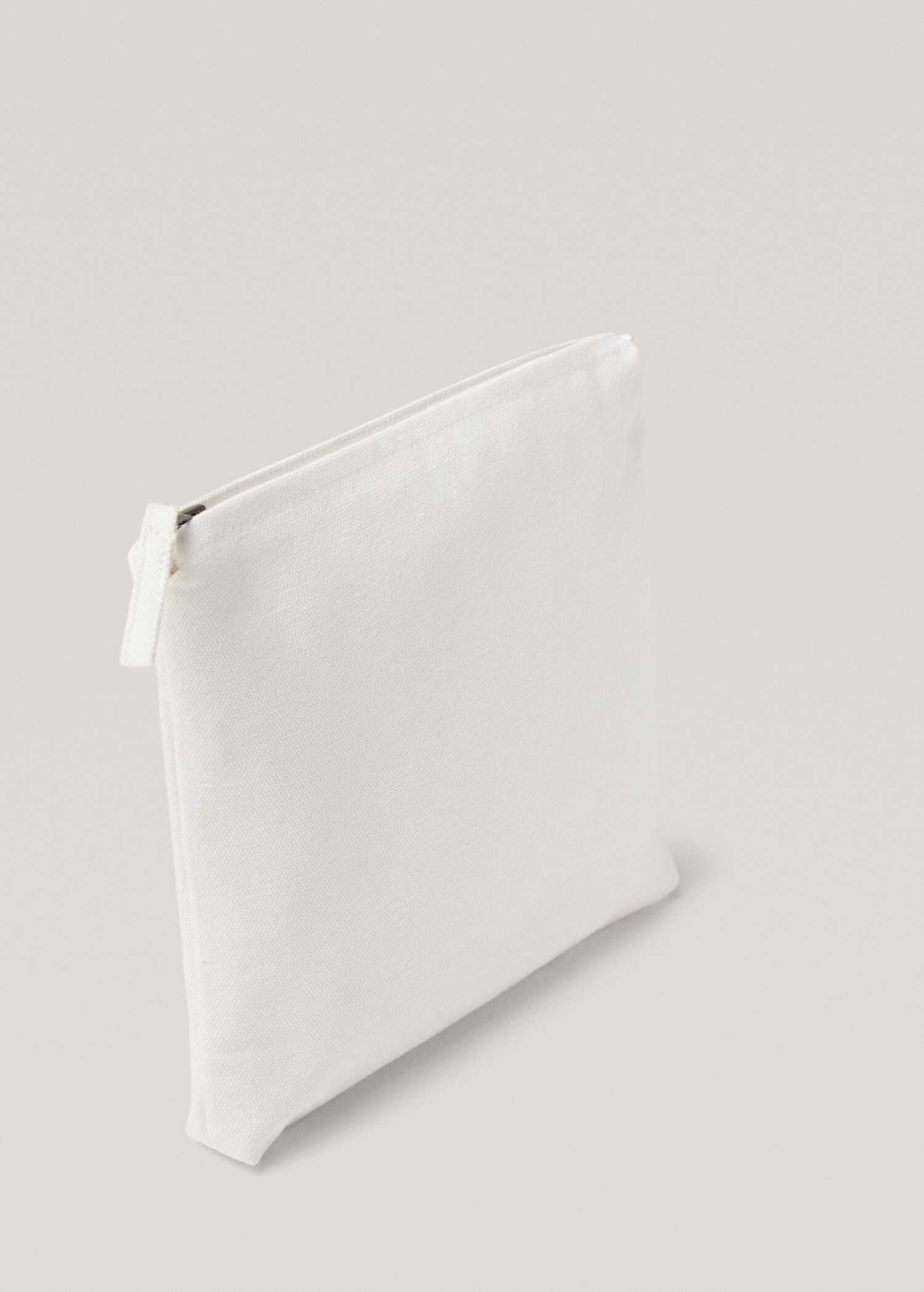 Striped cotton makeup bag - Details of the article 1