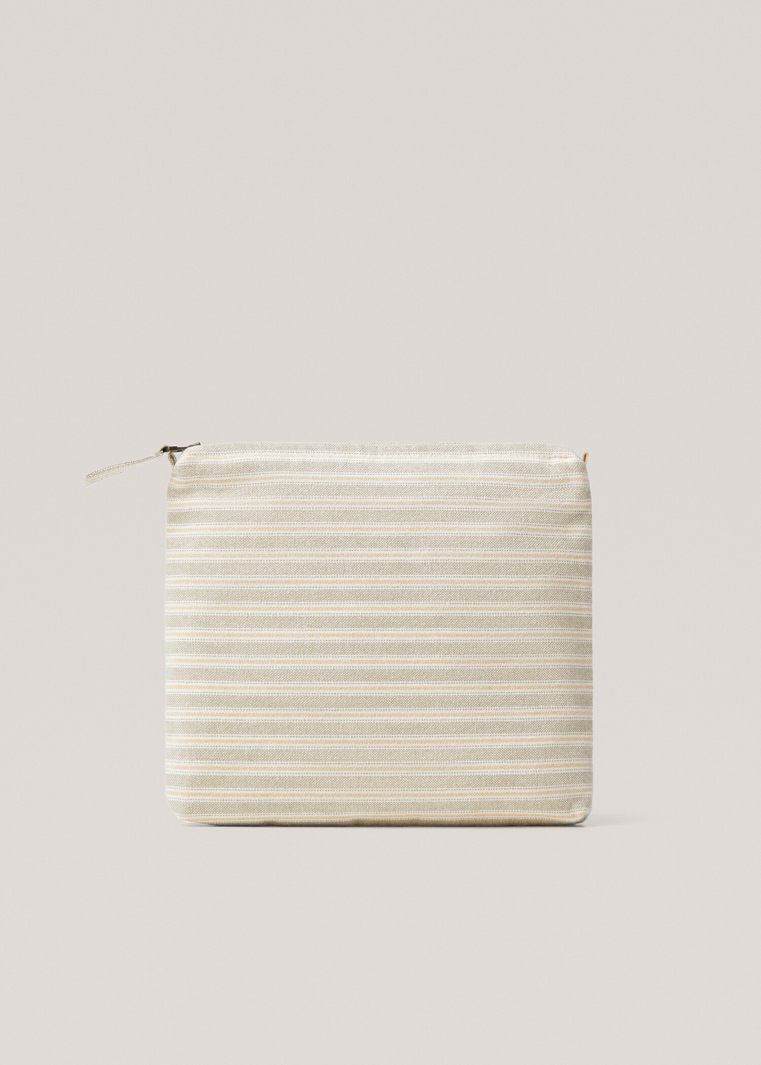 Striped cotton makeup bag - Article without model