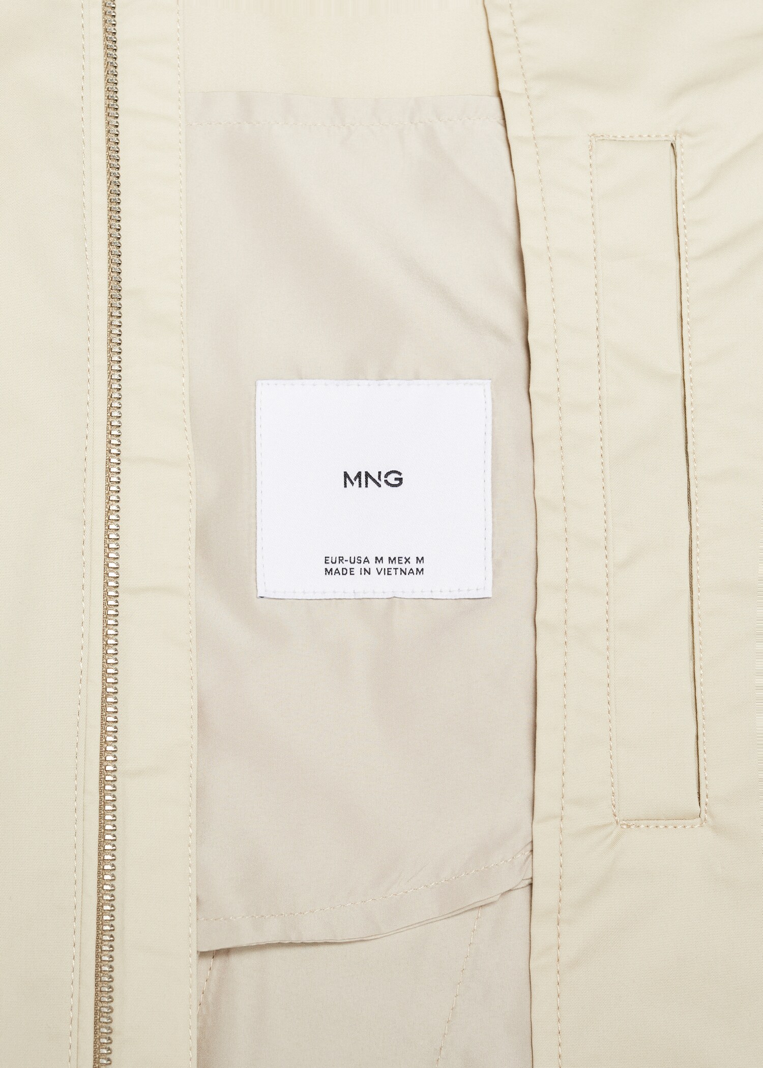 Stretch cotton jacket with zip - Details of the article 8