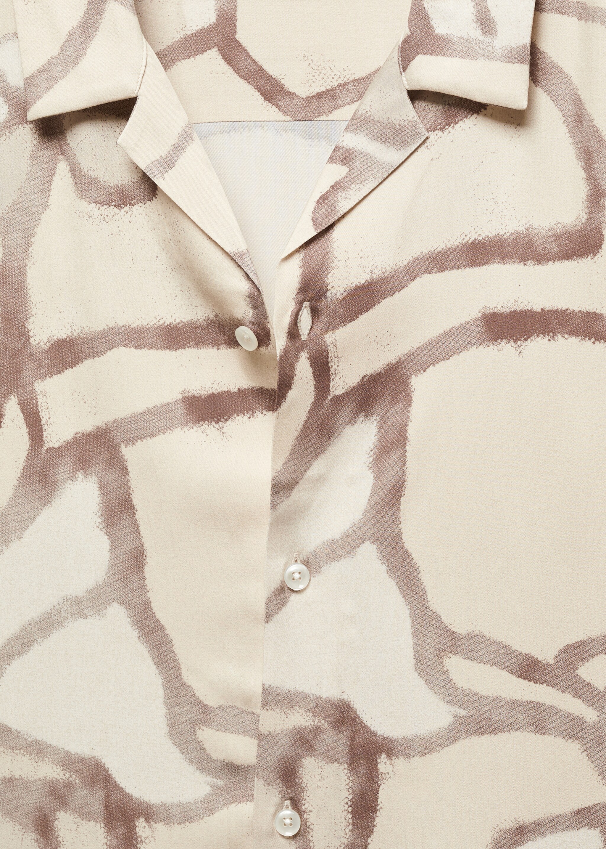Bedrukte, soepelvallende blouse met bowlingkraag - Detail van het artikel 8