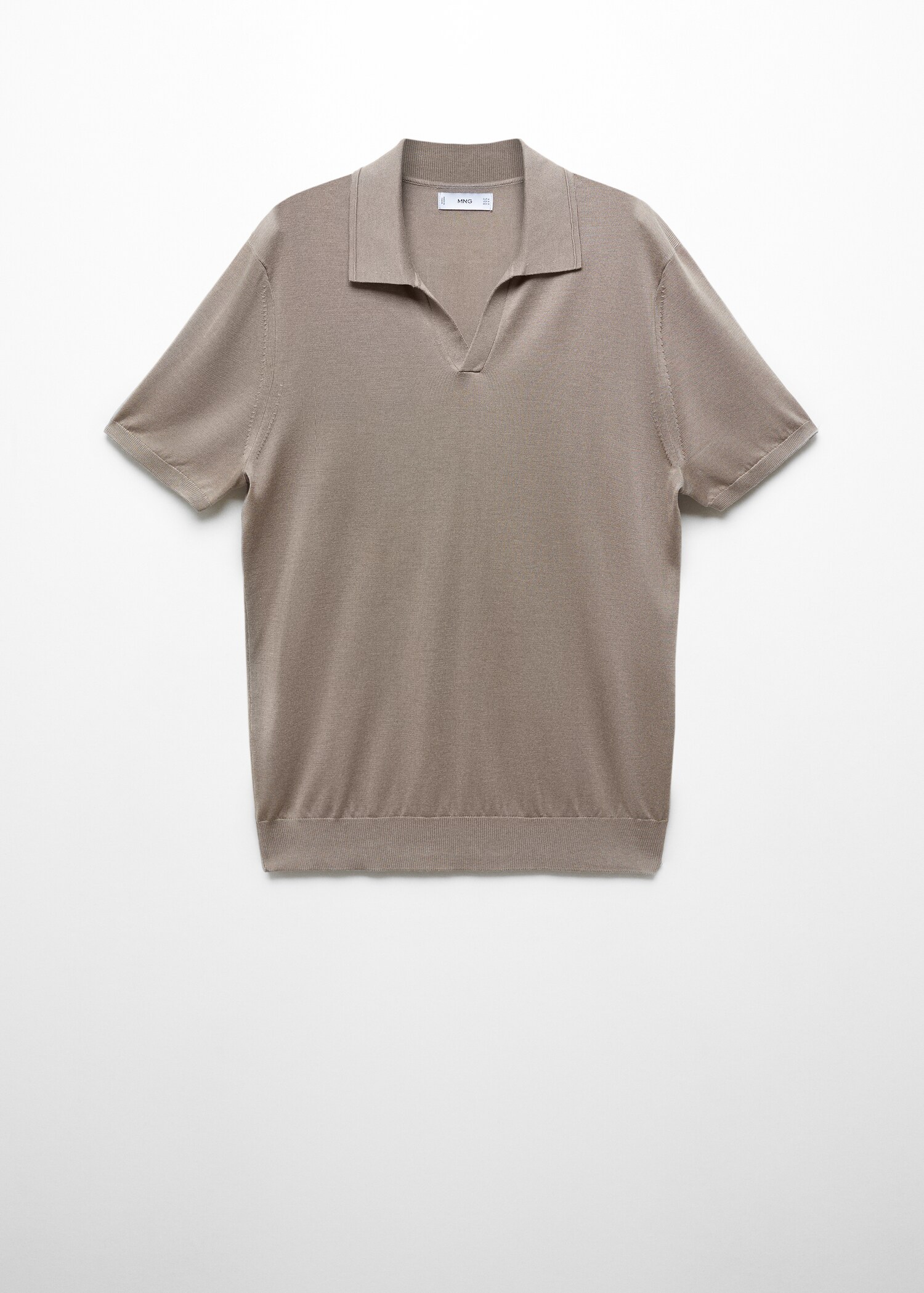 Gebreid poloshirt met korte mouw - Artikel zonder model