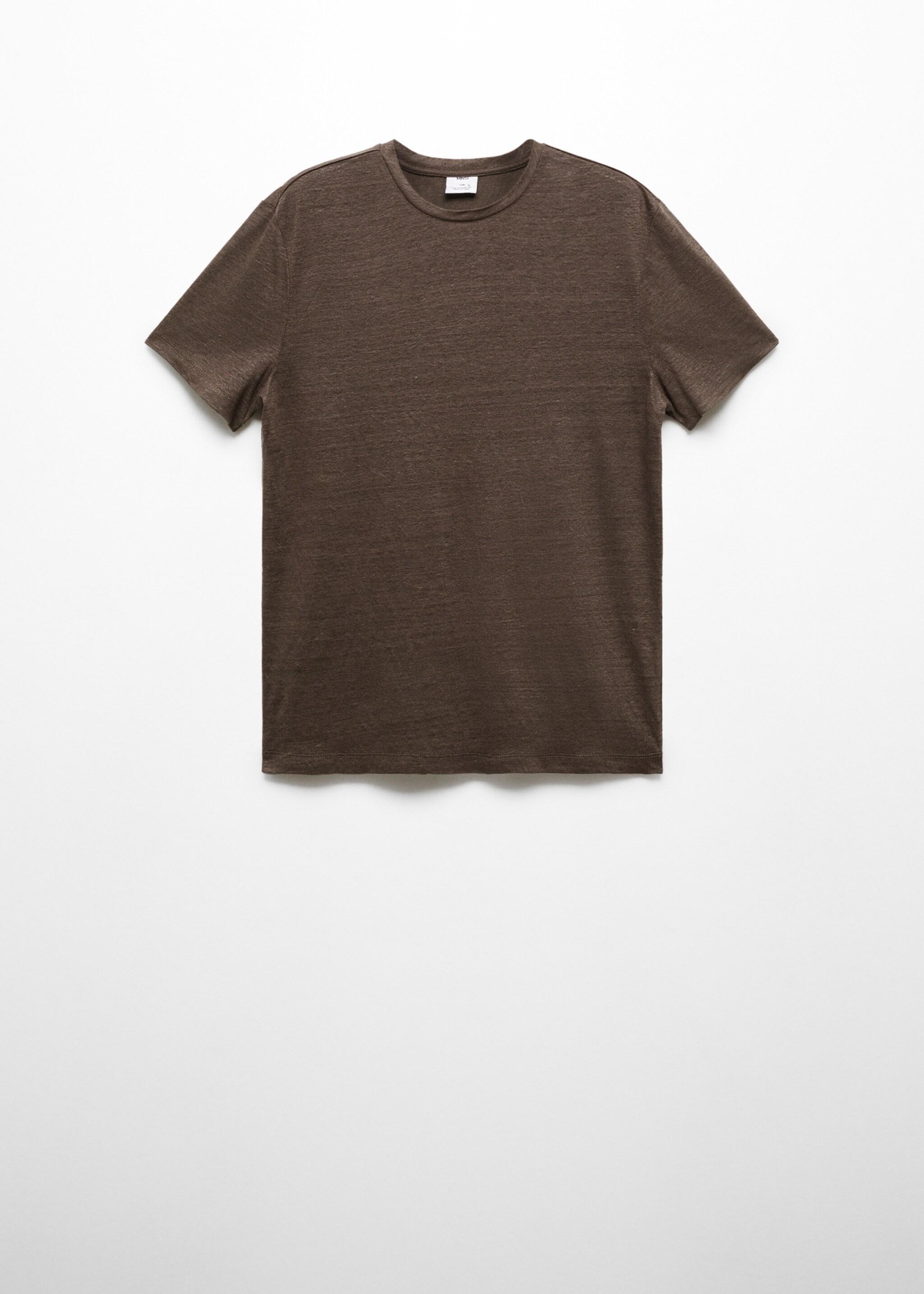 Slim-fit 100% linen t-shirt - Article without model