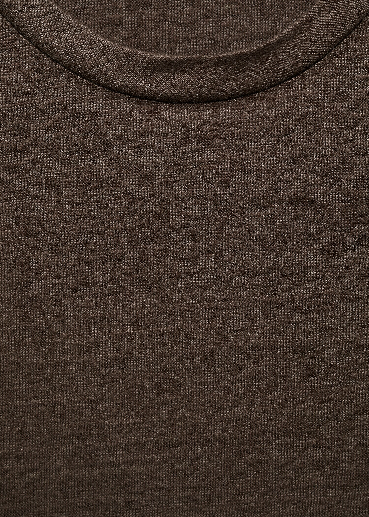 Slim-fit 100% linen t-shirt - Details of the article 8