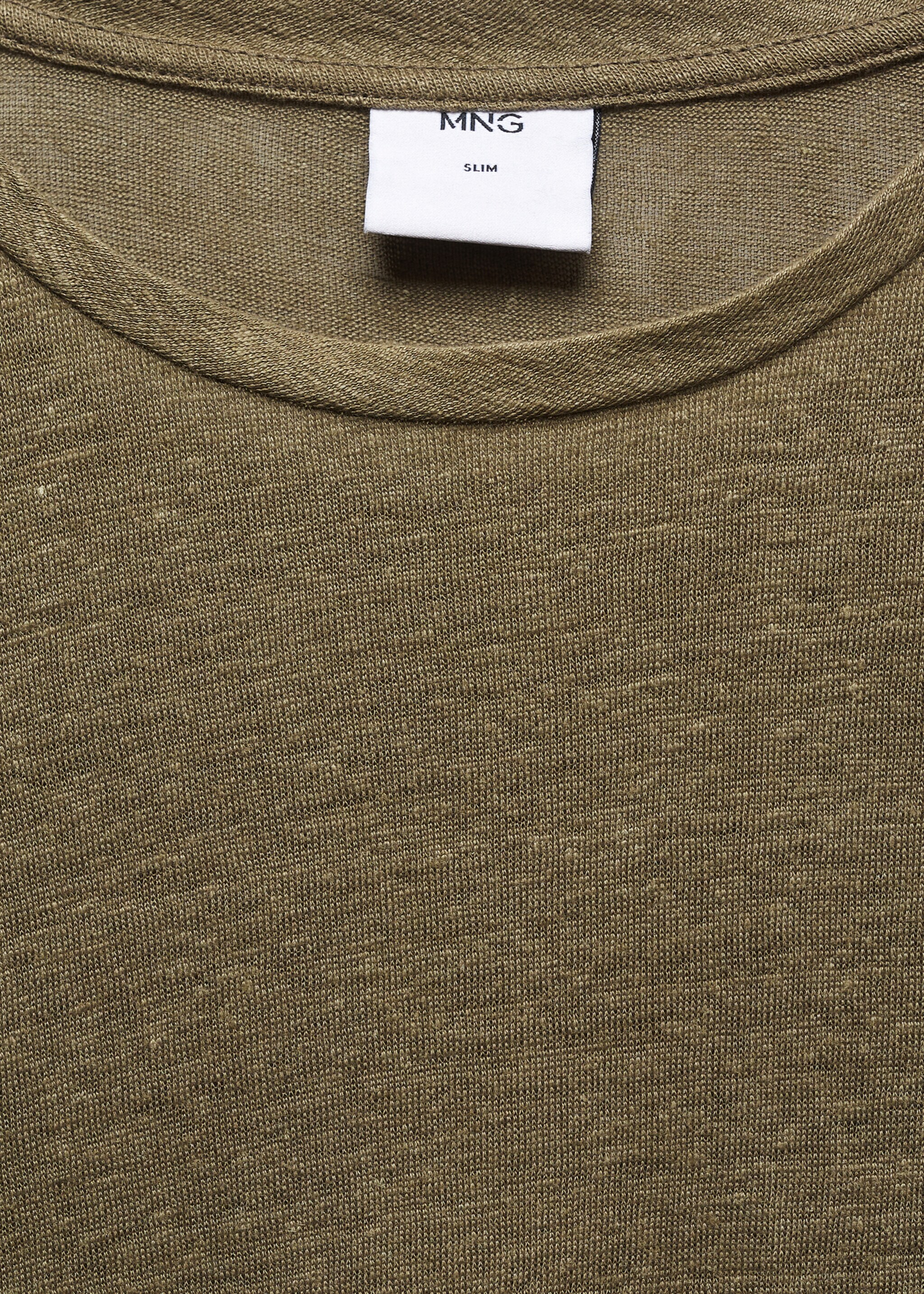 T-shirt slim fit de 100% linho - Pormenor do artigo 8