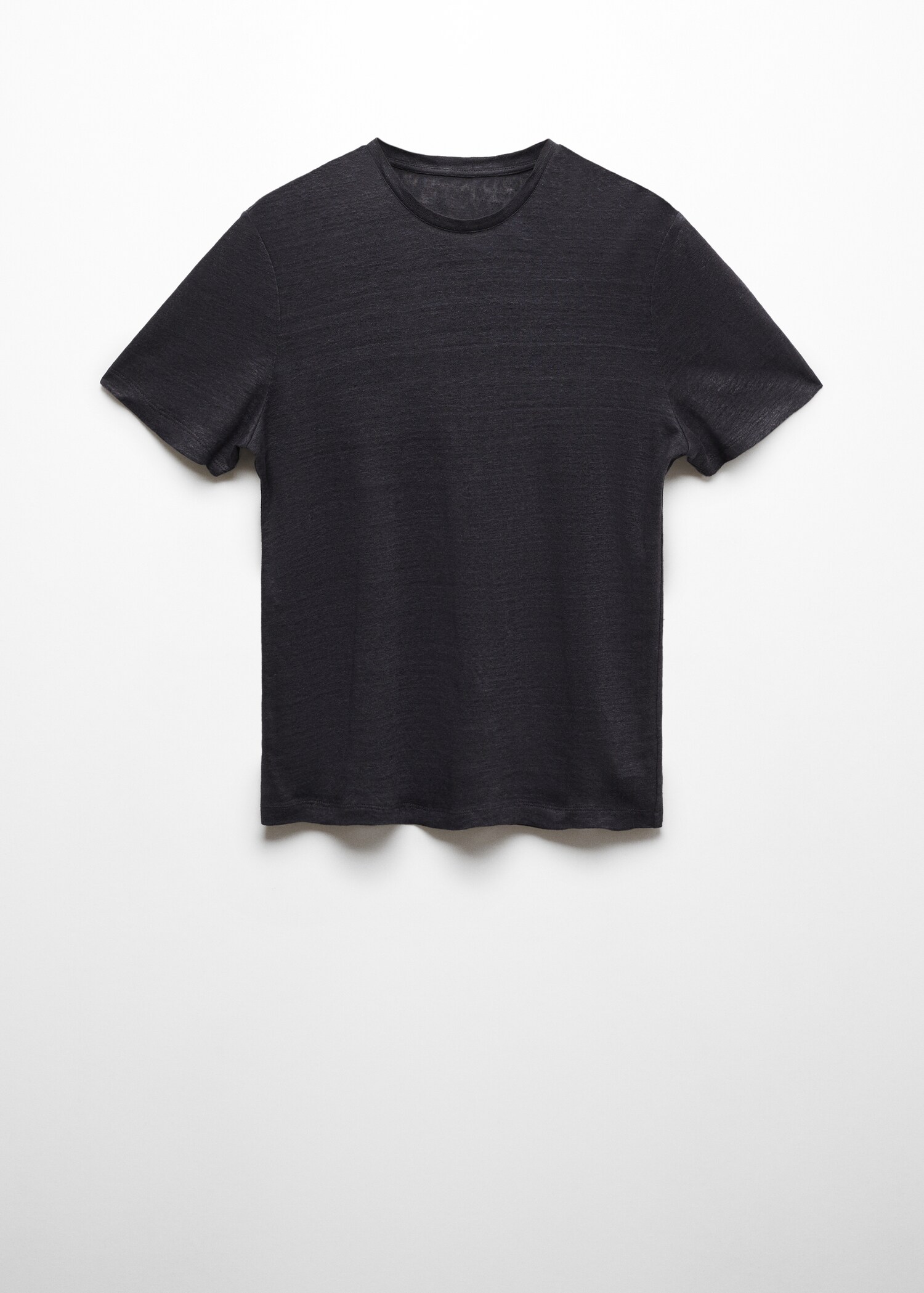 Slim-fit 100% linen t-shirt - Article without model