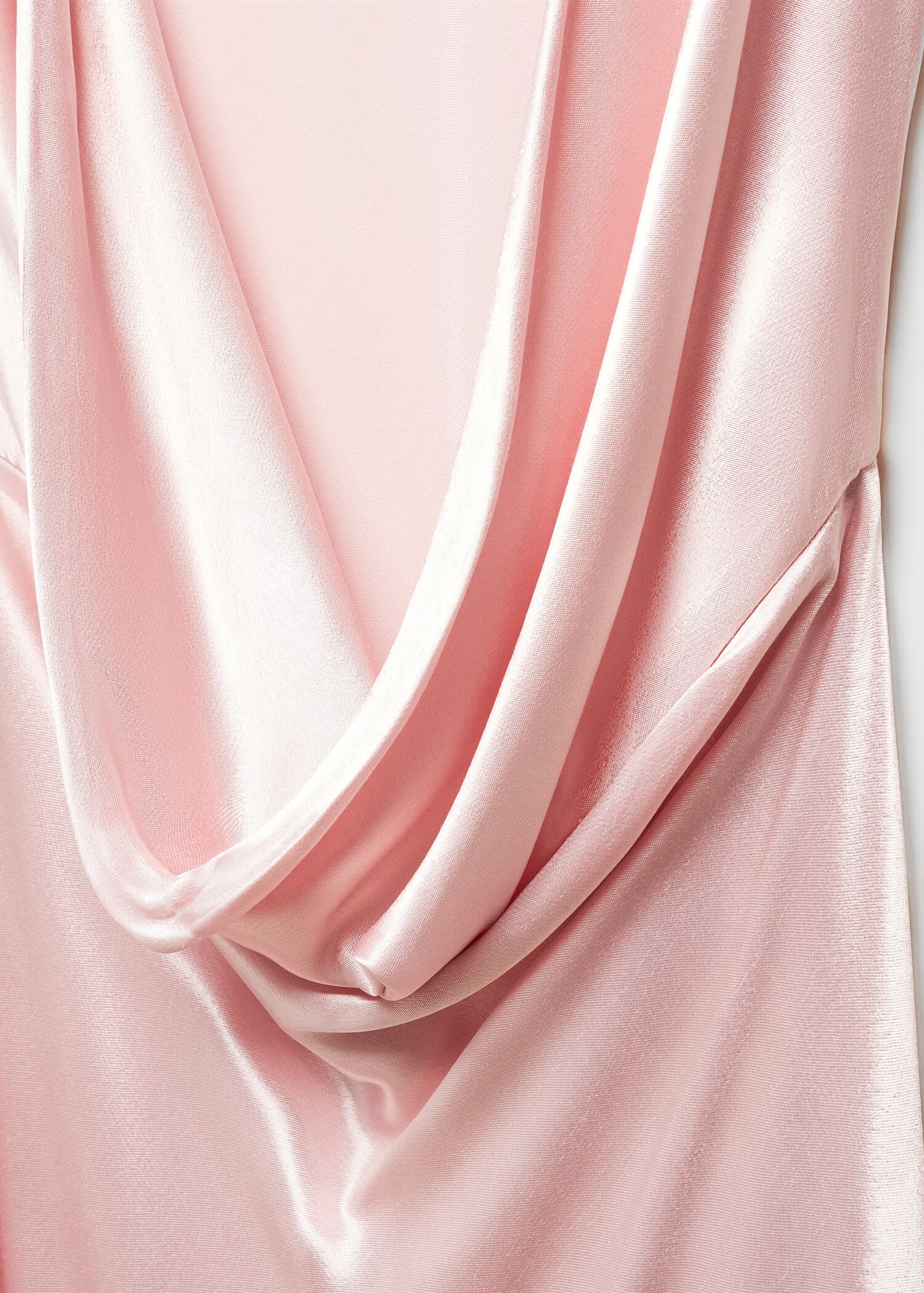 Open-back satin-effect dress - Details of the article 8