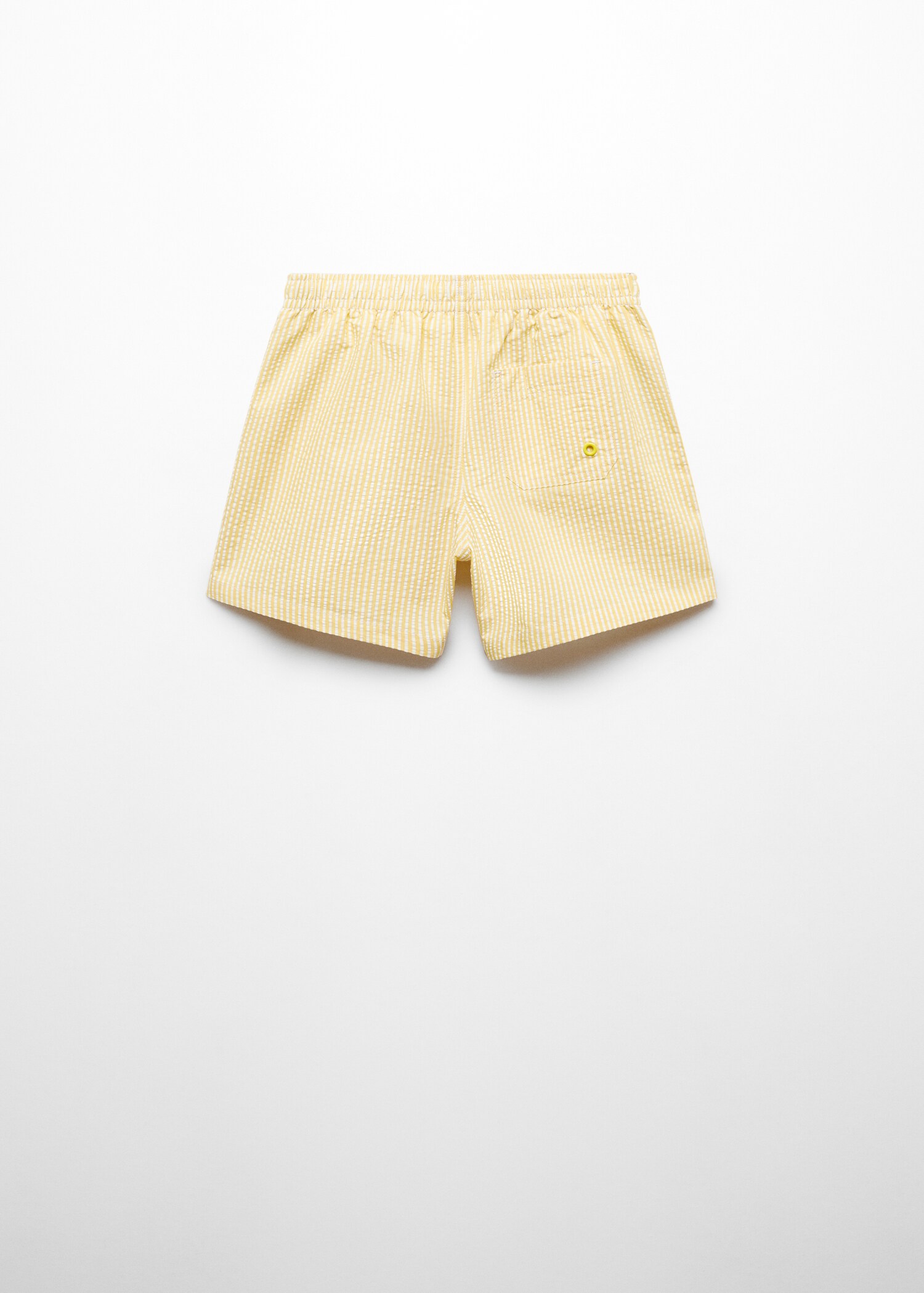 Striped swimming trunks - Reverse of the article