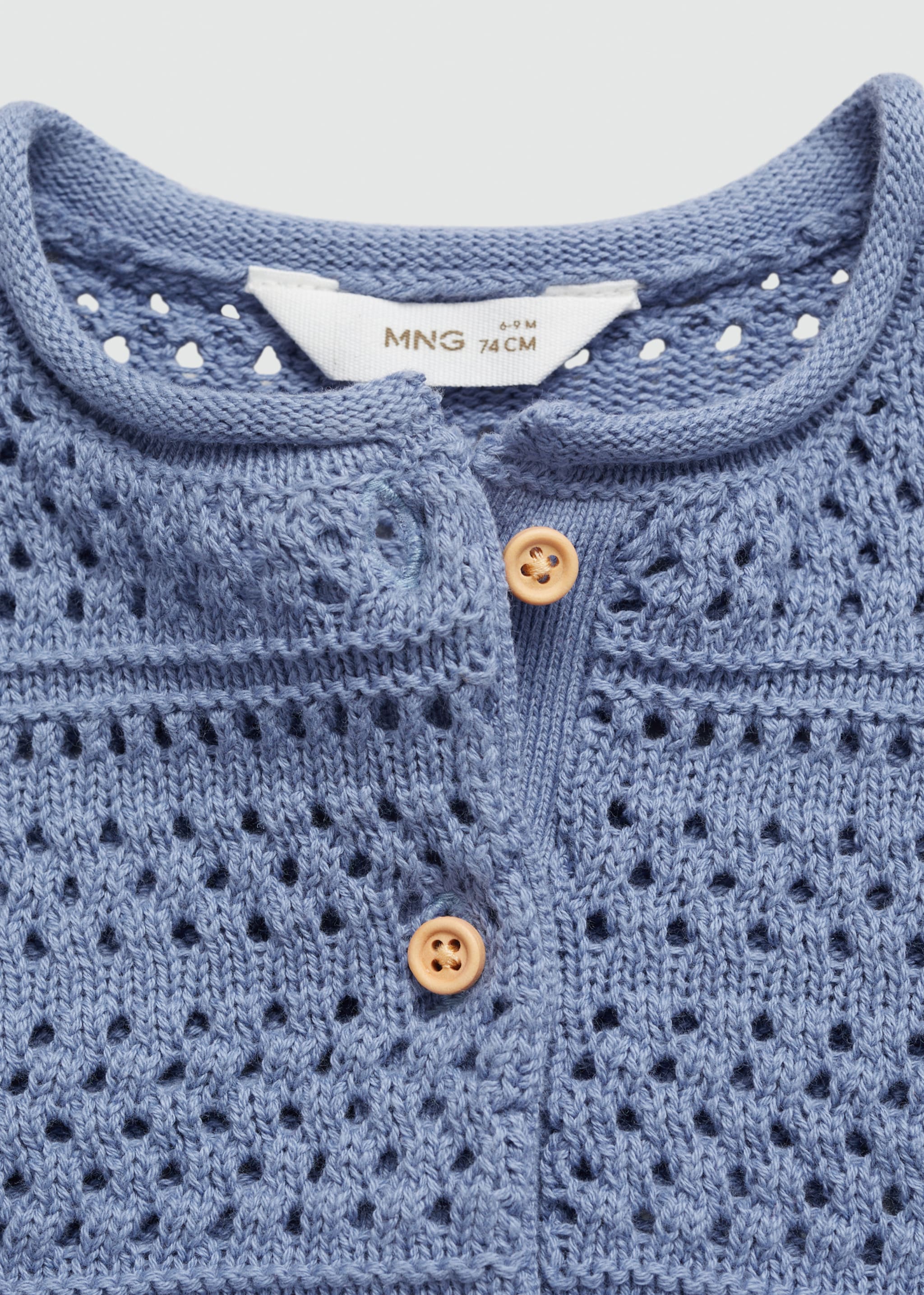 Cardigan de malha rendada de algodão - Pormenor do artigo 8
