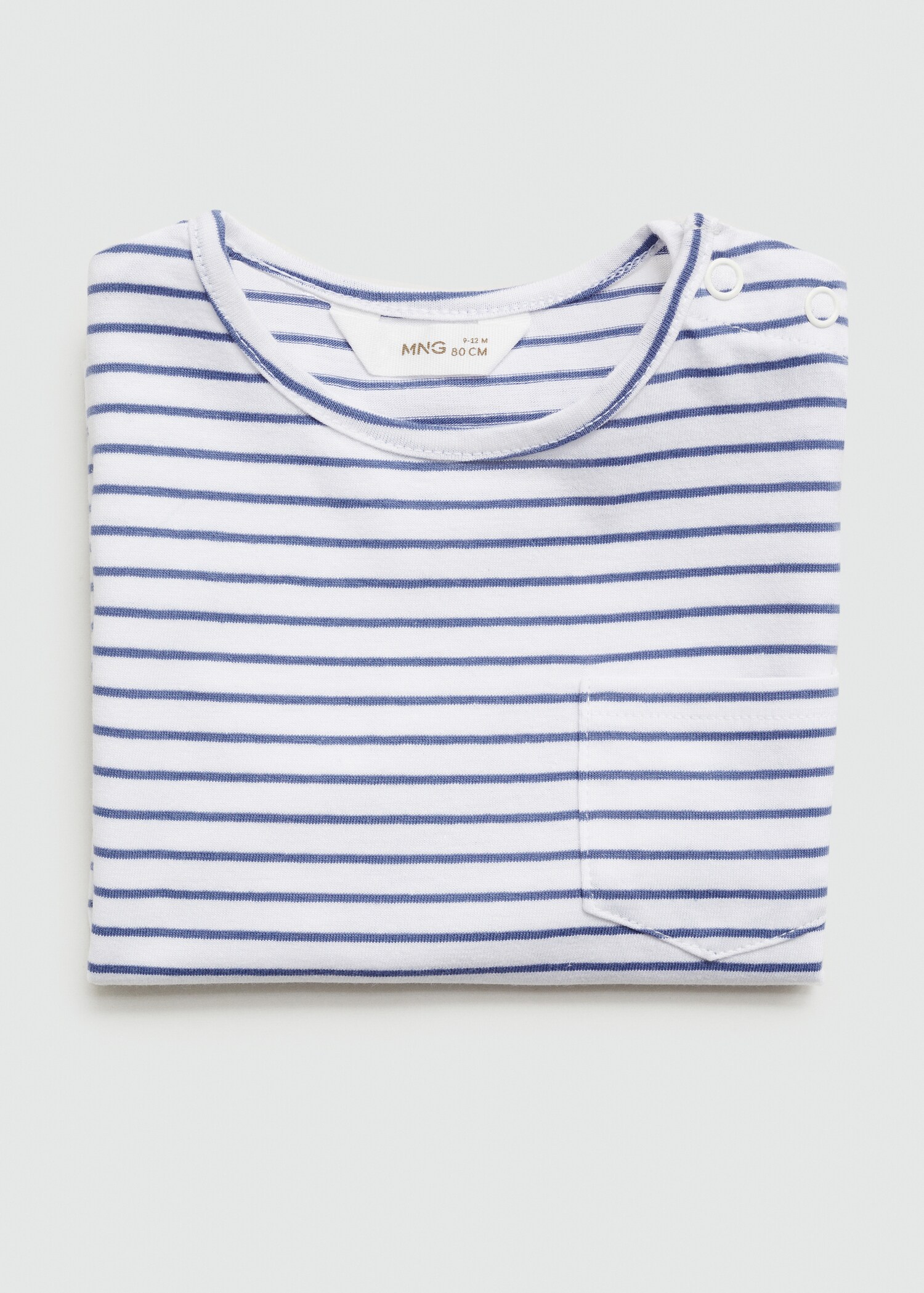 T-shirt coton à rayures - Détail de l'article 0