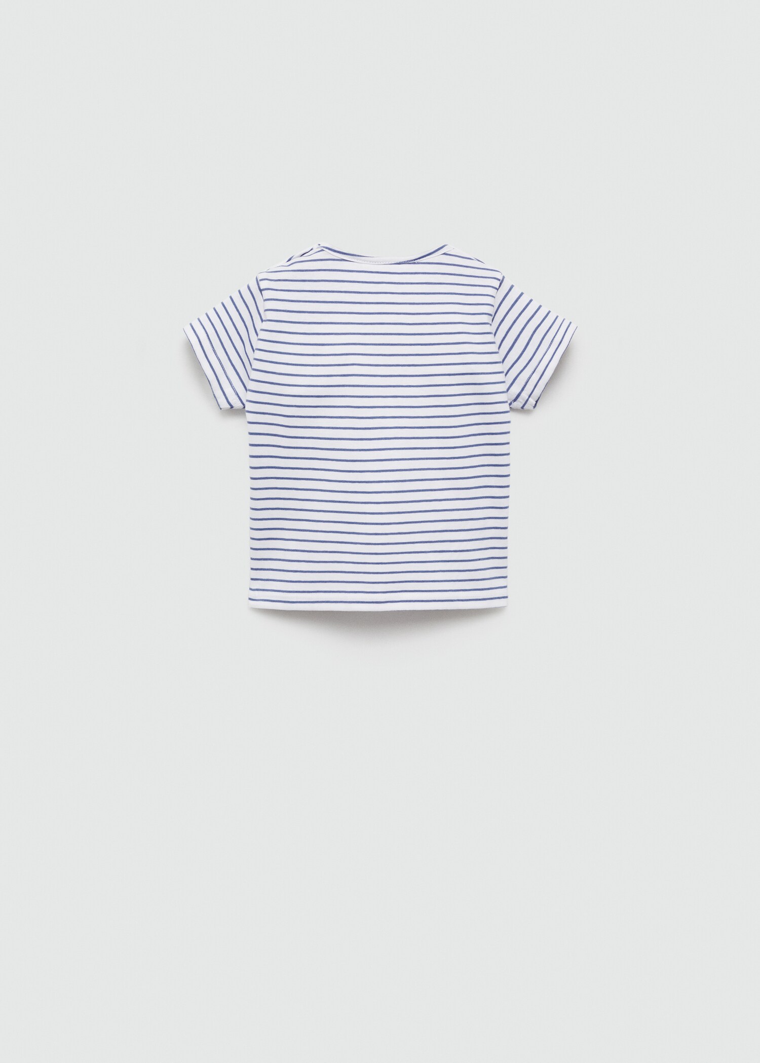 T-shirt coton à rayures - Verso de l’article