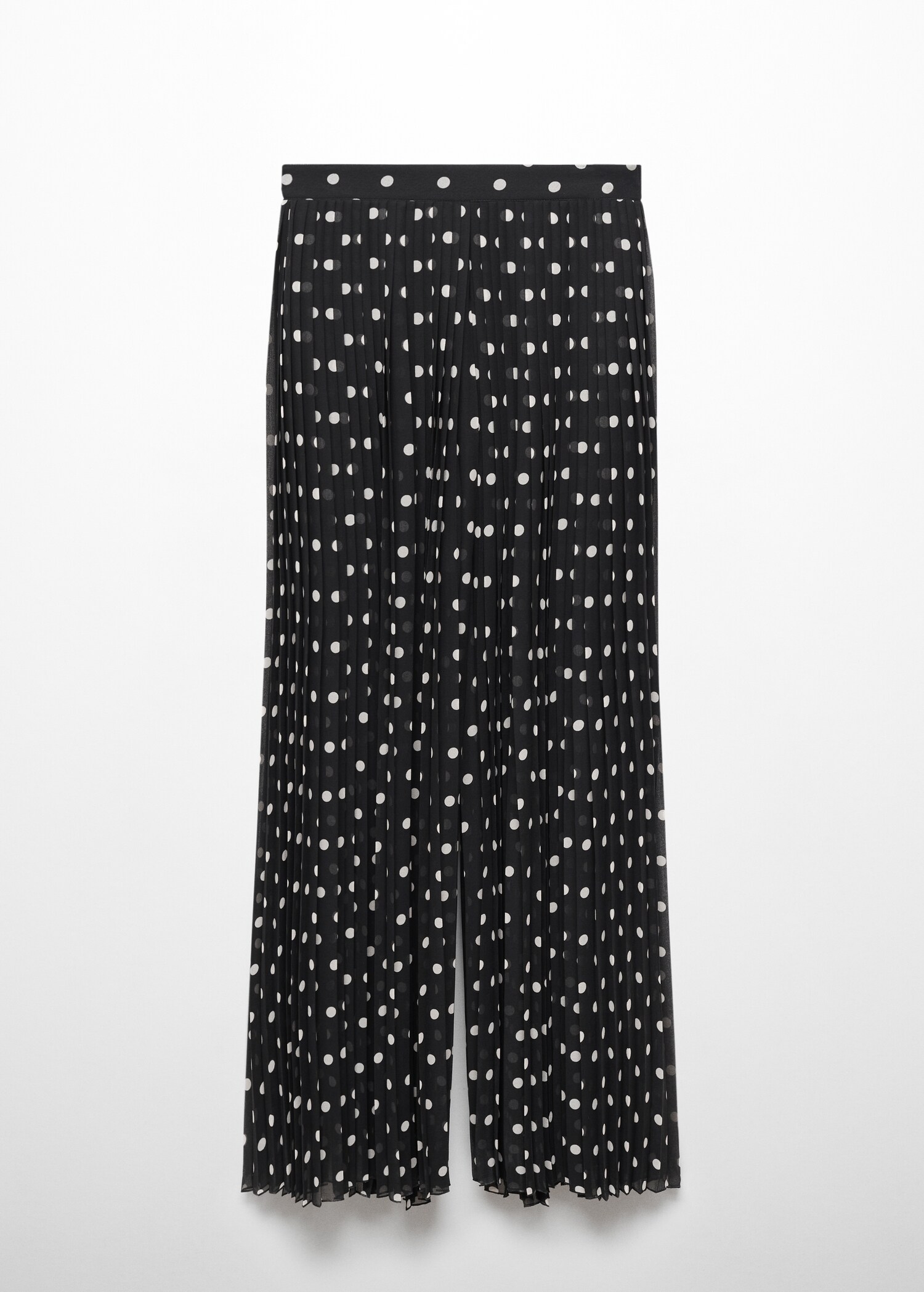 Polka-dot pleated trousers - Article without model