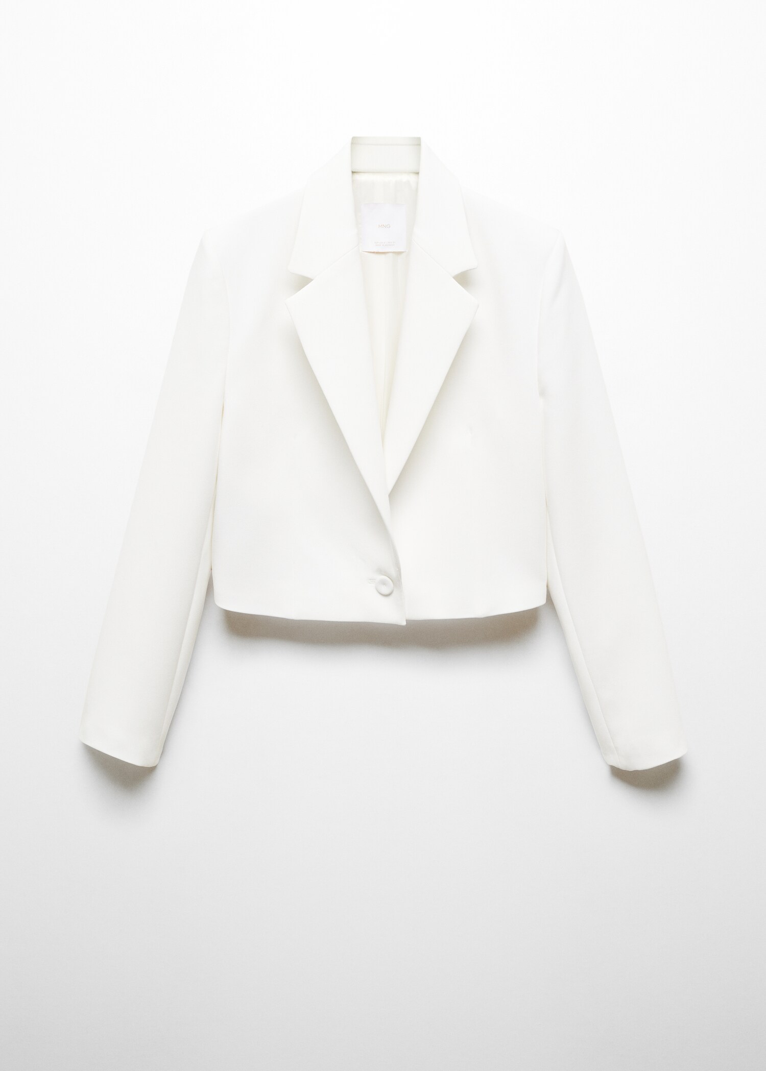 Cropped blazer with button - Article without model
