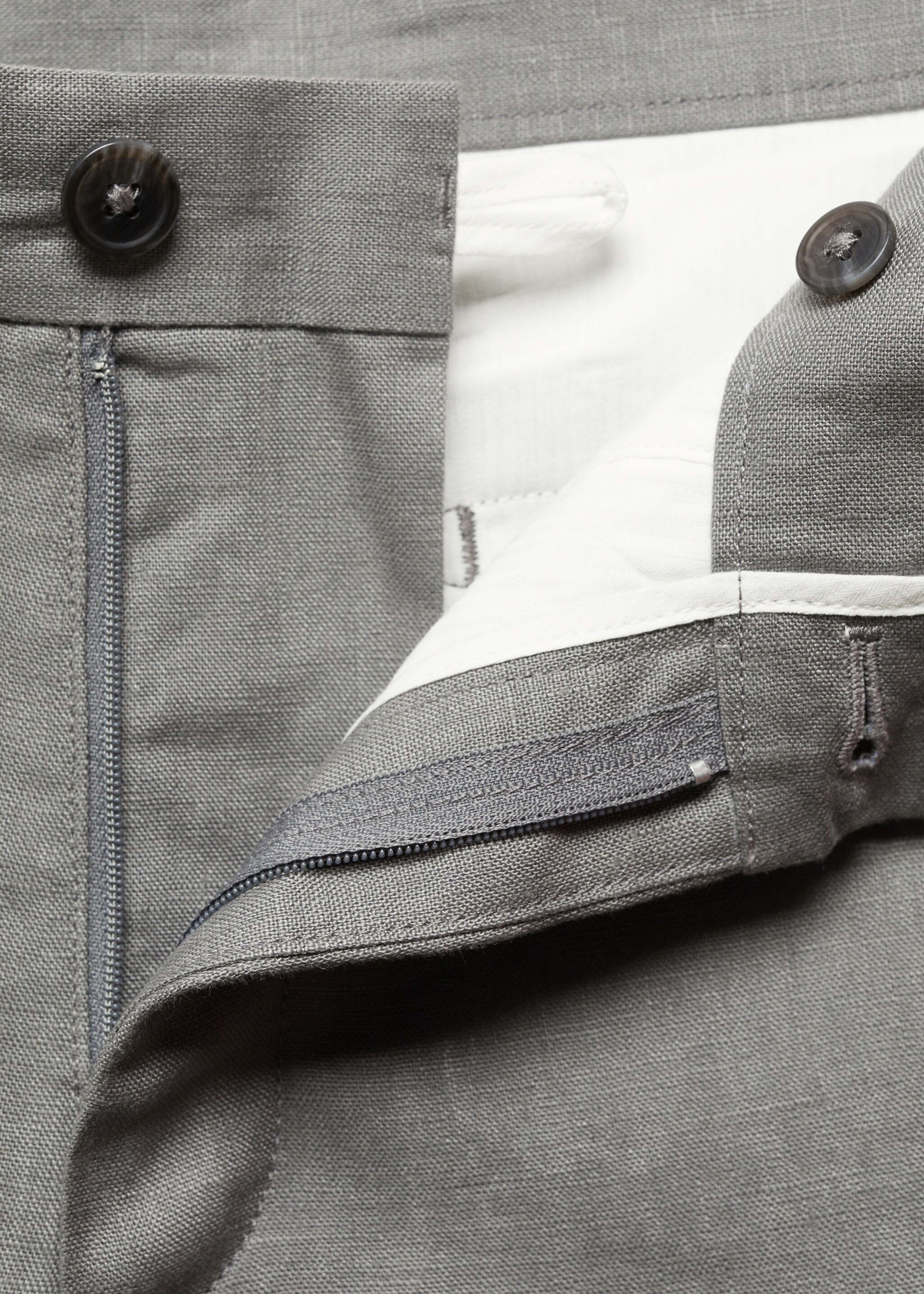 Slim-fit bermuda 100% linnen - Detail van het artikel 8